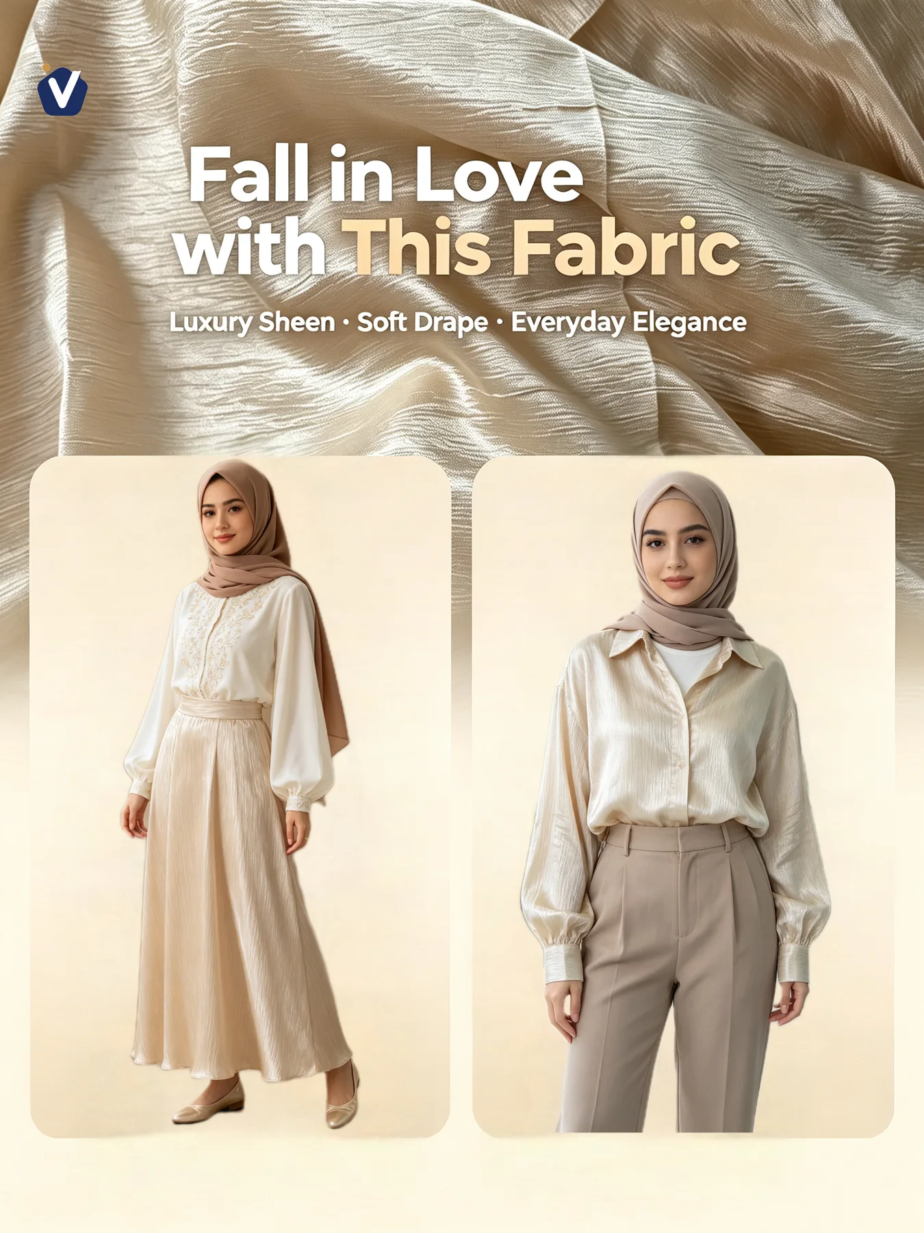 FP39172 | Satin berkilat sutera | Jubah