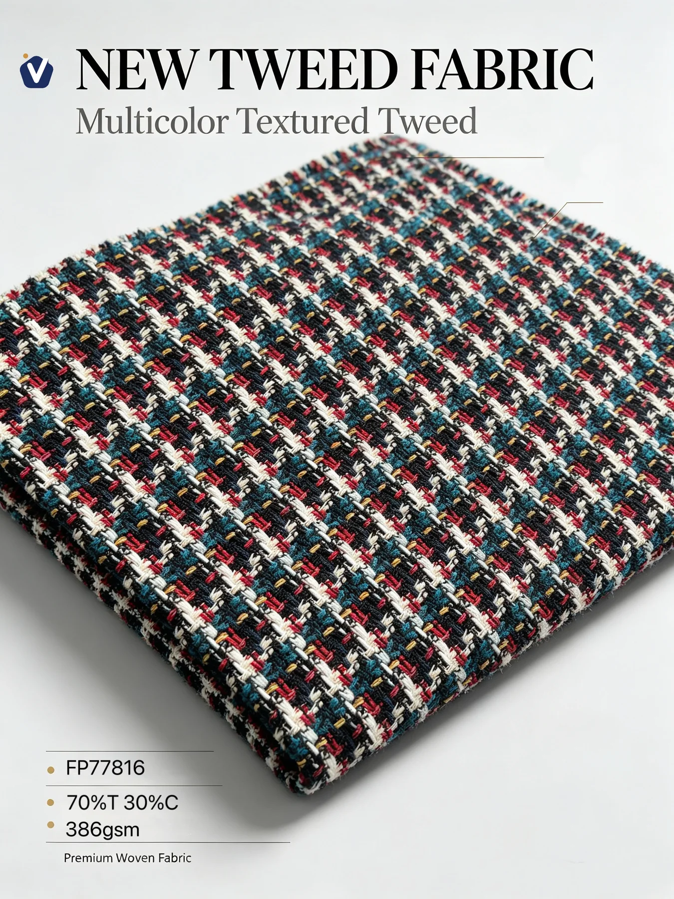 FP77816 | Fabrik gaya tweed