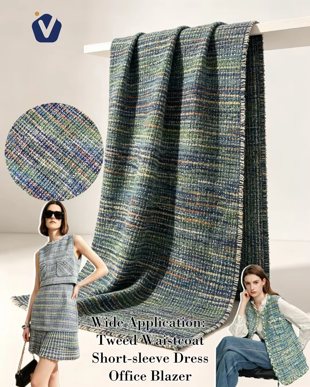 FP77817 | Fabrik gaya tweed