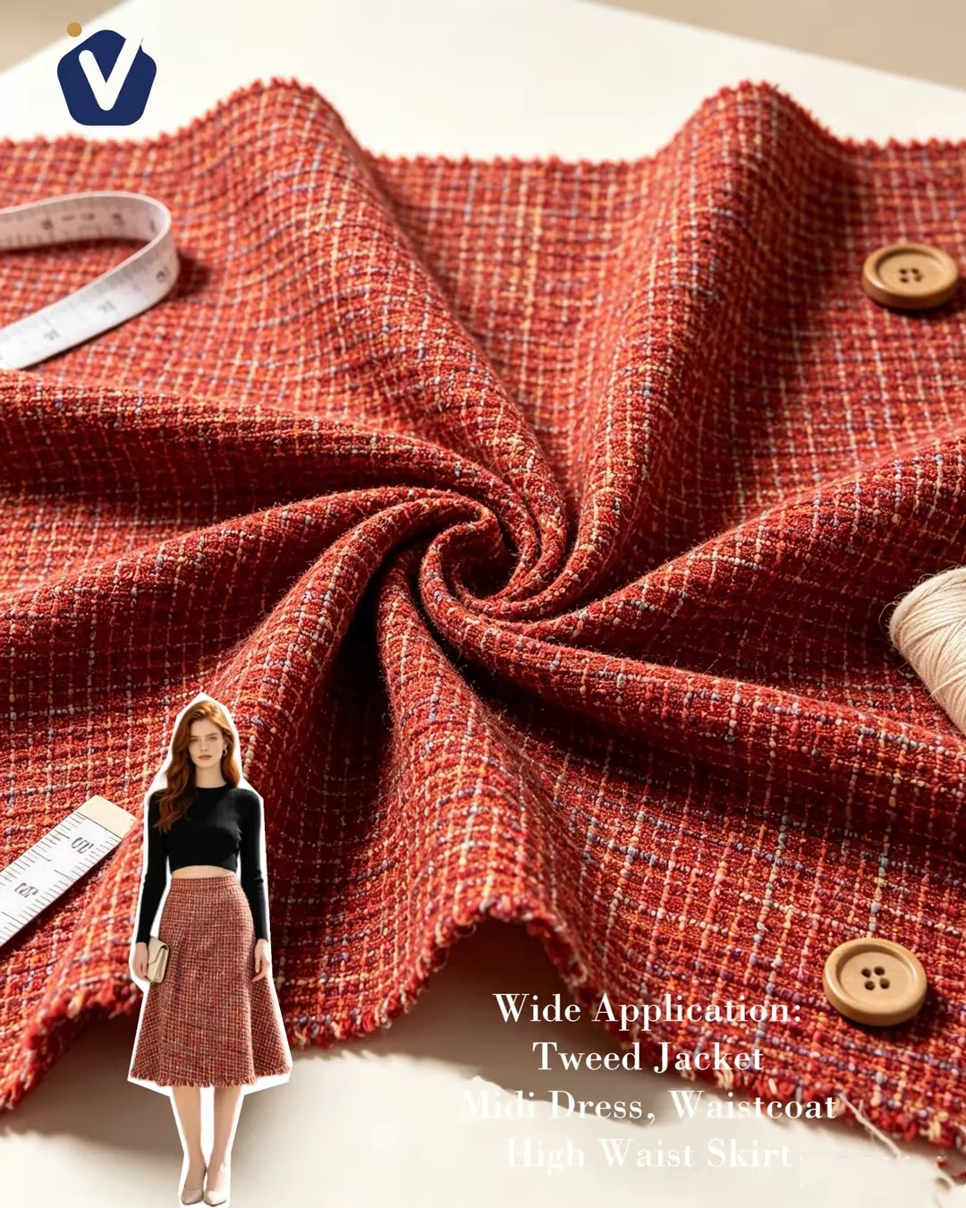 FP78341 | Fabrik gaya tweed
