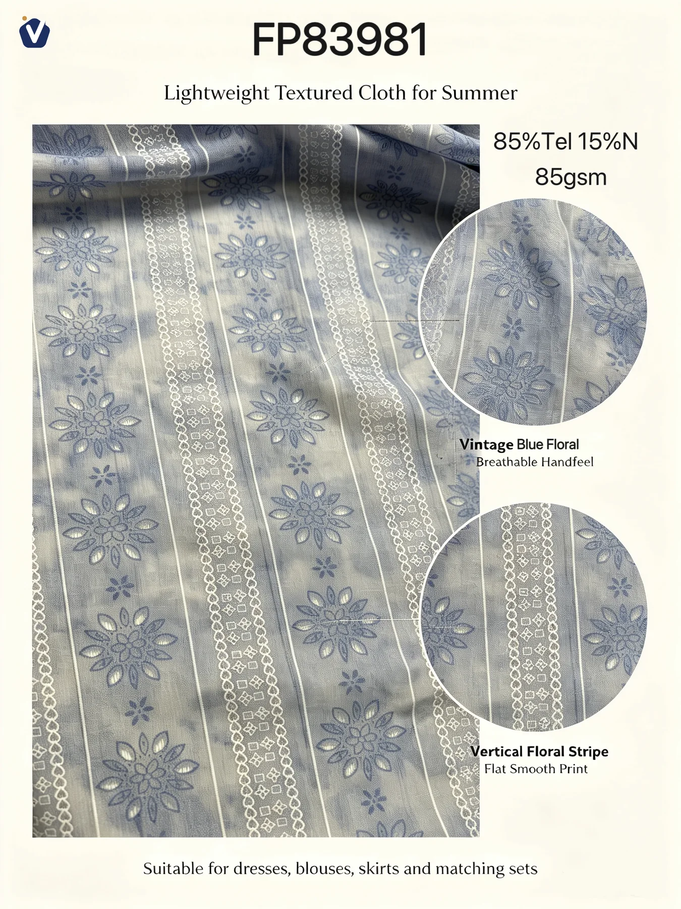 FP83981 | Cetakan buih kesan sulaman | Gaun