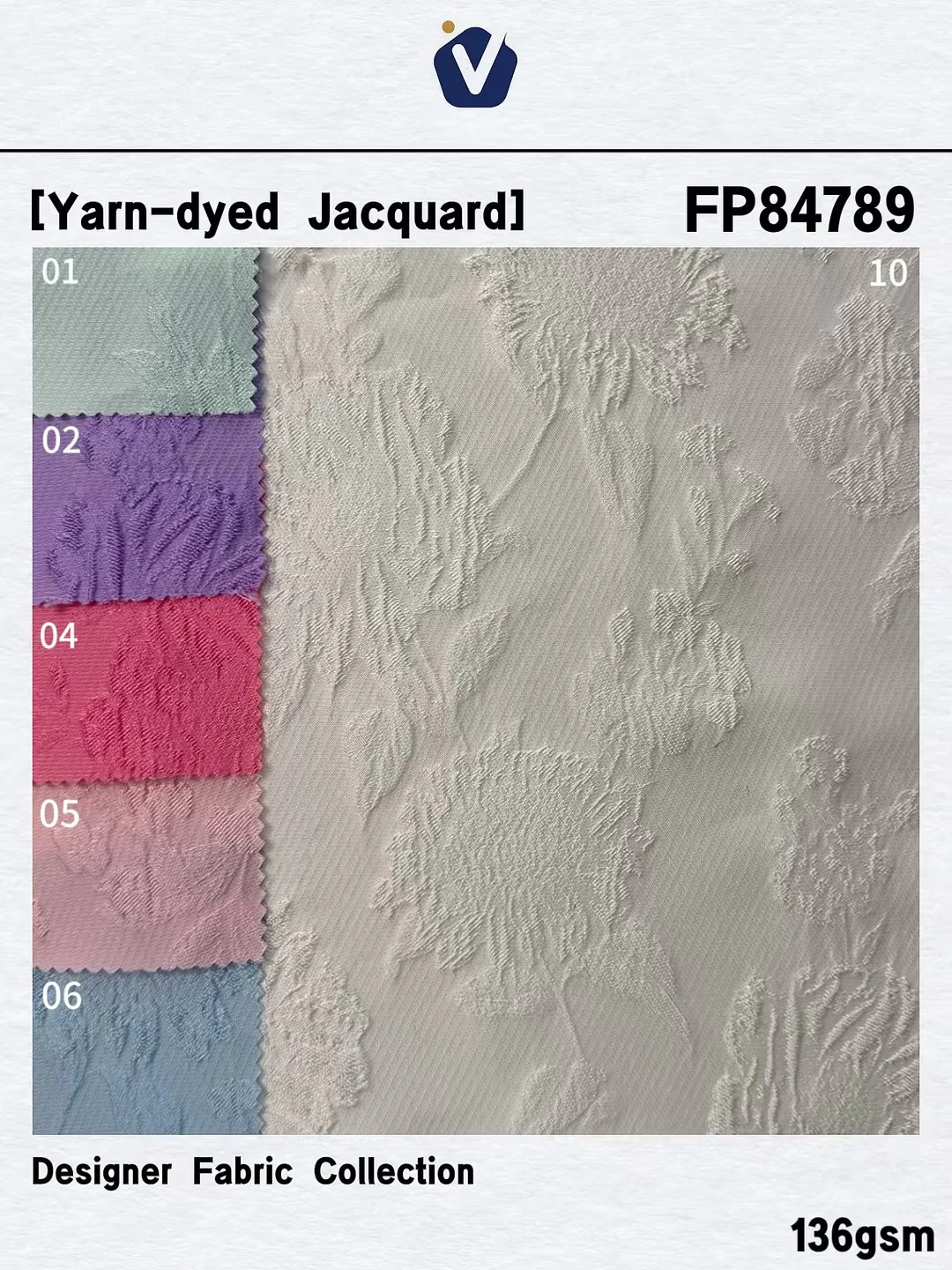 FP84789 | Tekstur timbul 3D | Gaun