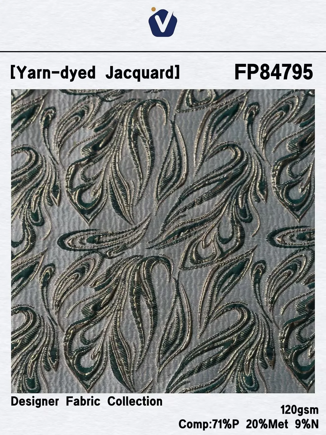 FP84795 | Tekstur timbul 3D | Gaun