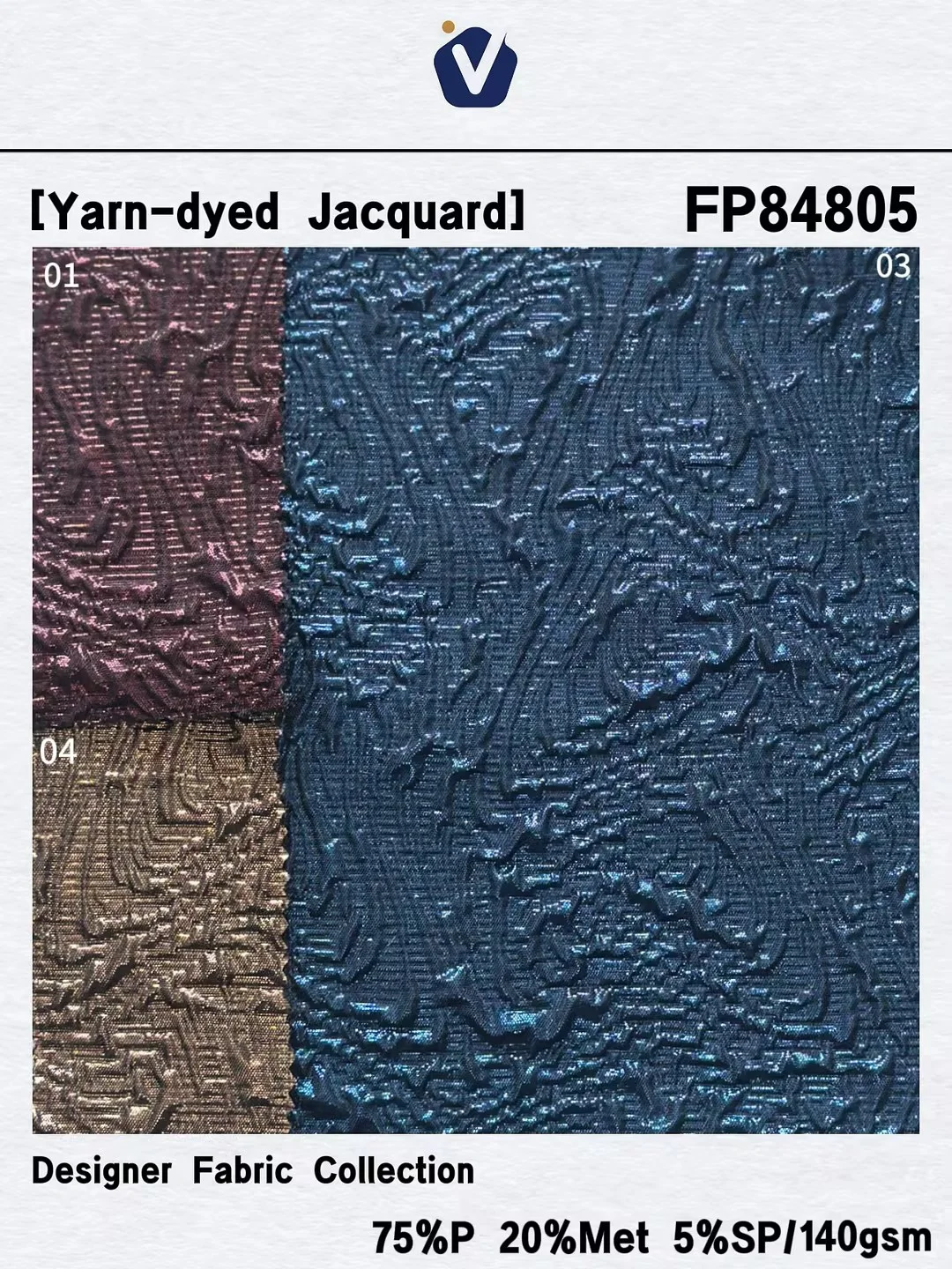 FP84805 | Tekstur timbul 3D | Gaun