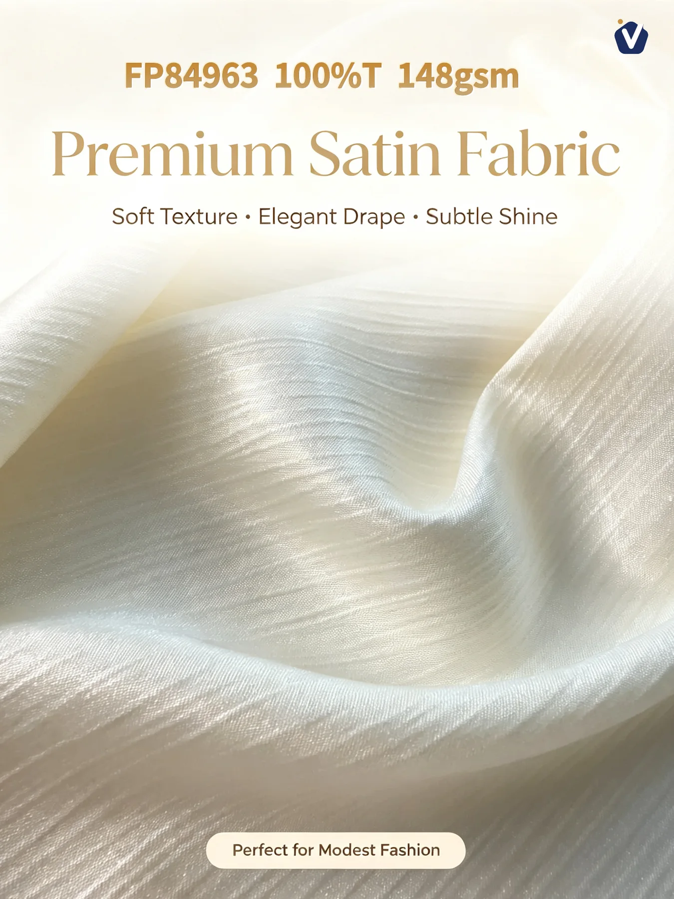 FP84963 | Satin berkilat sutera | Jubah