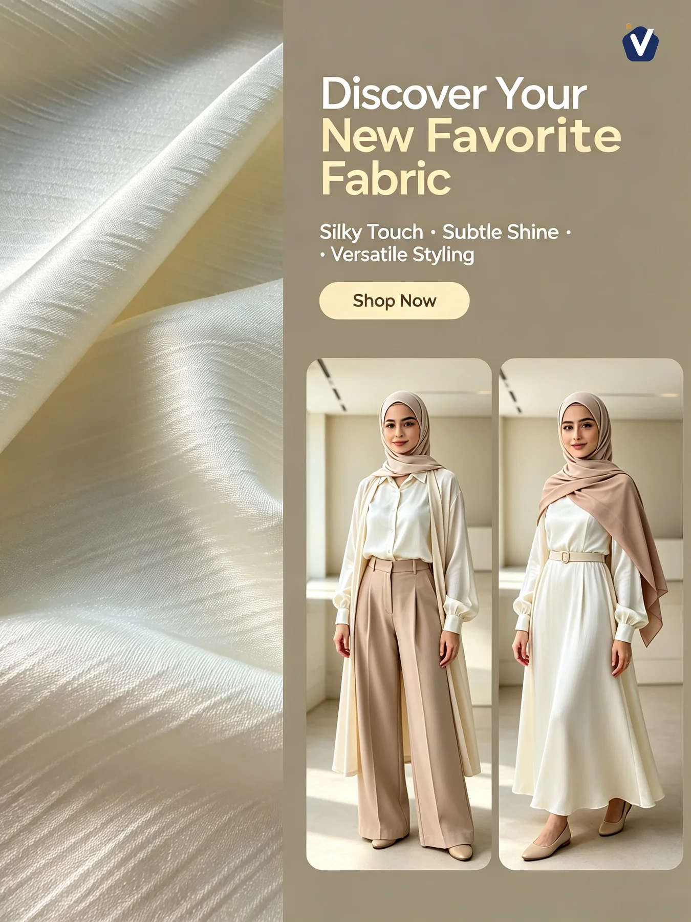 FP84963 | Satin berkilat sutera | Jubah
