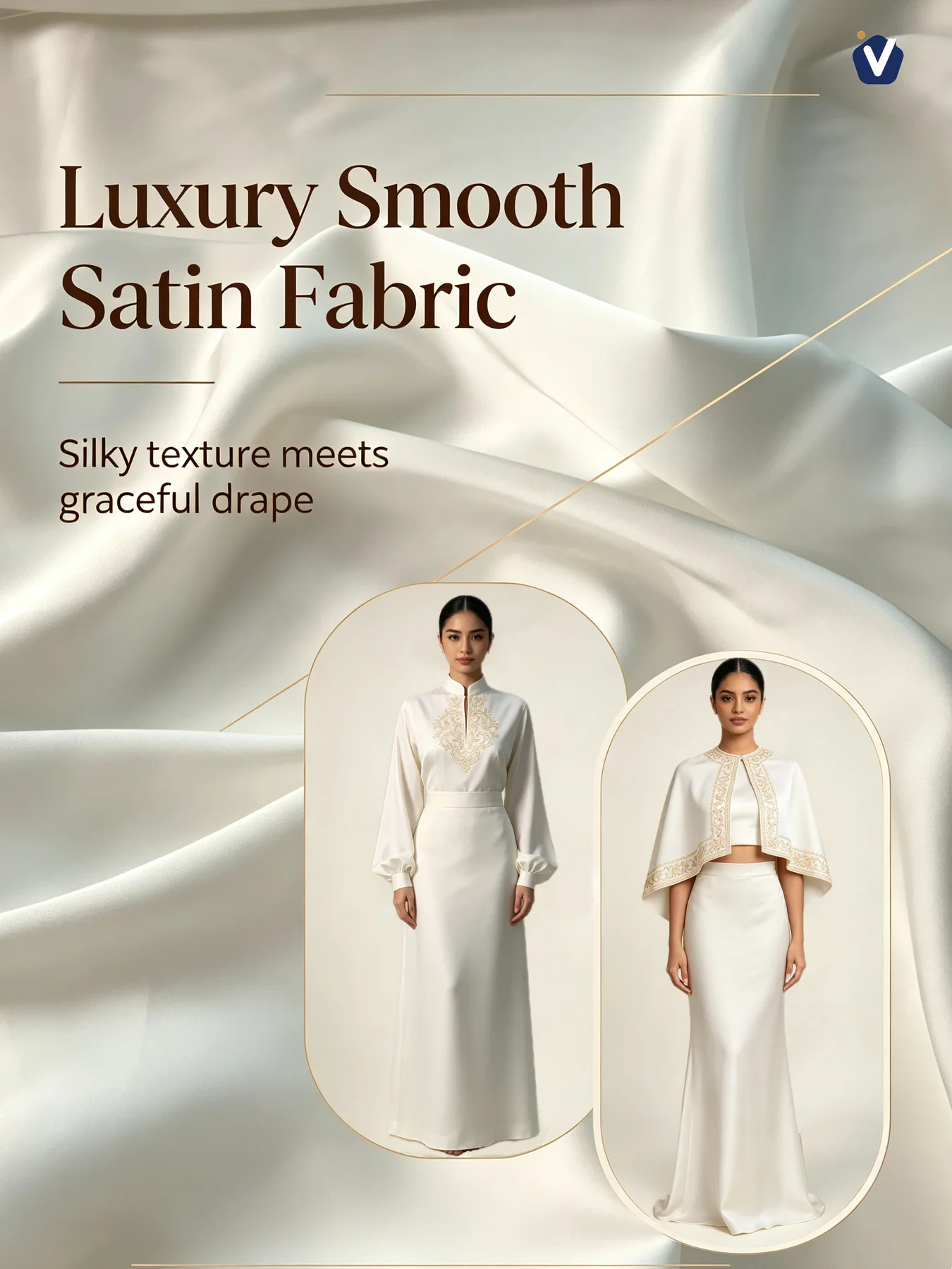 FP84964 | Satin berkilat sutera | Jubah