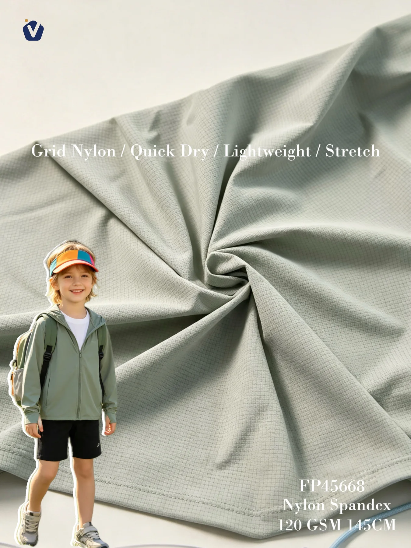 FP45668 | Nilon grid cepat kering | Jaket sukan