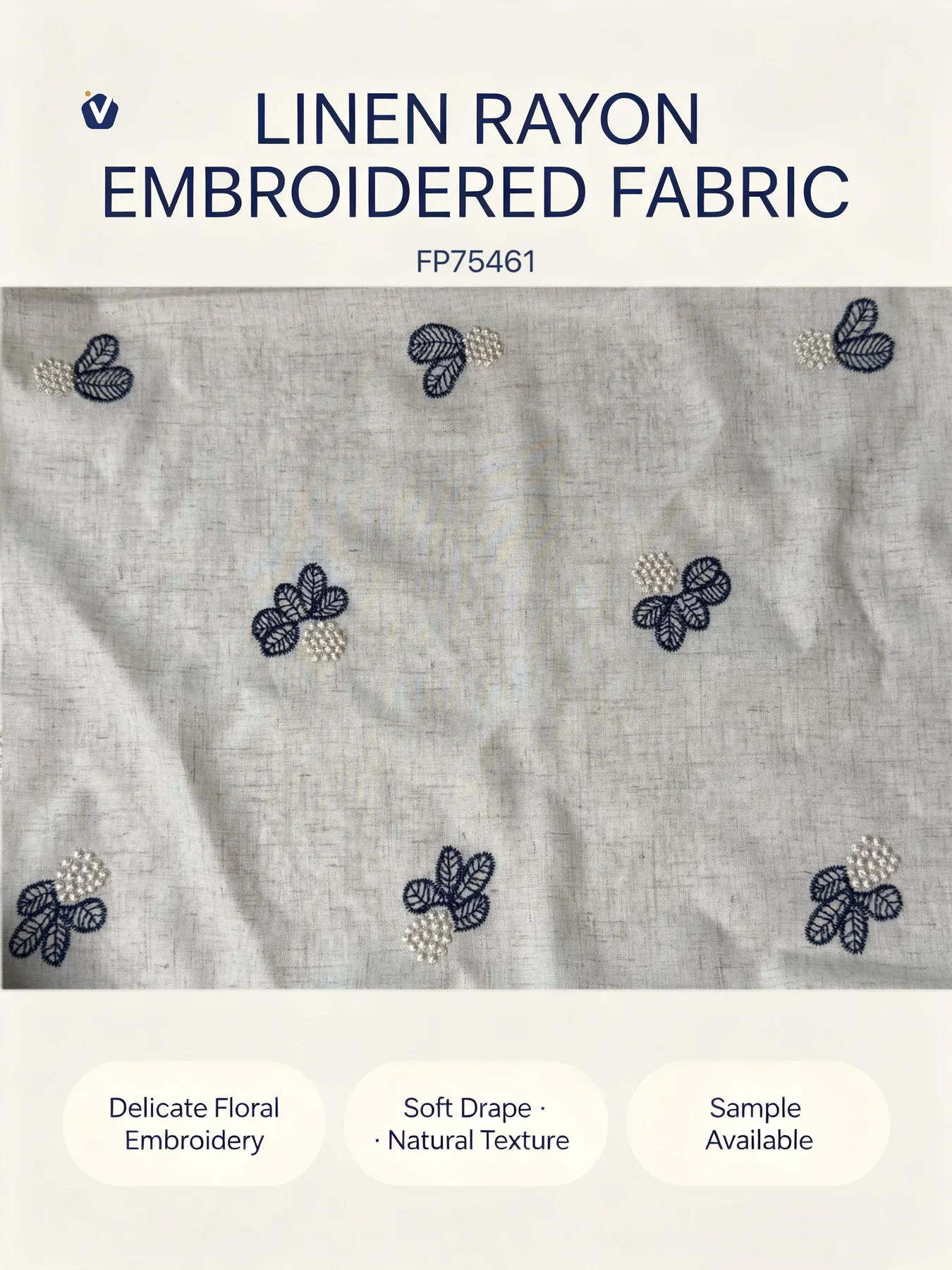FP75461 | Rayon-linen lembut bertekstur | Kemeja dan gaun