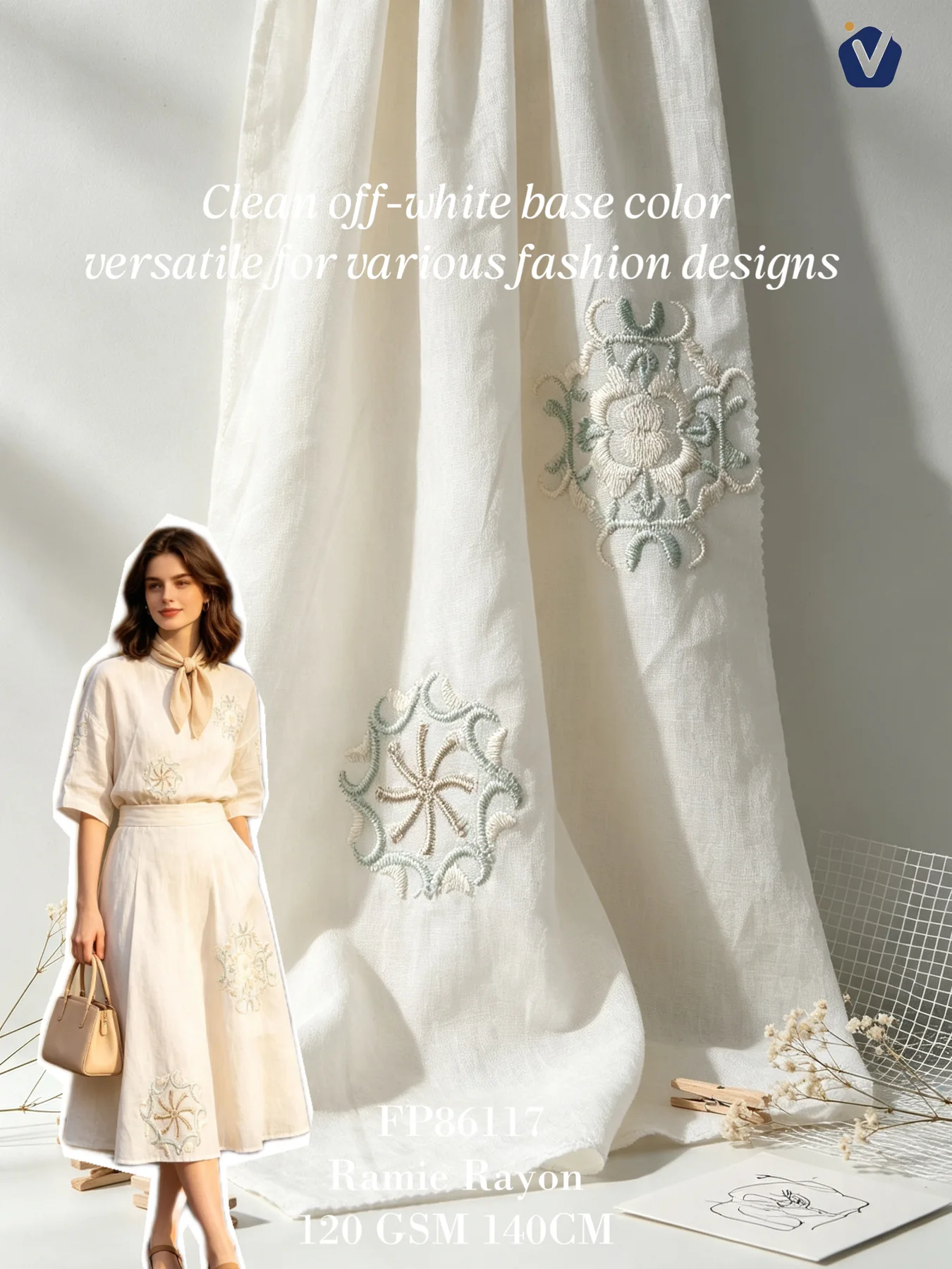 FP86117 | Rayon-linen lembut | Kemeja dan gaun