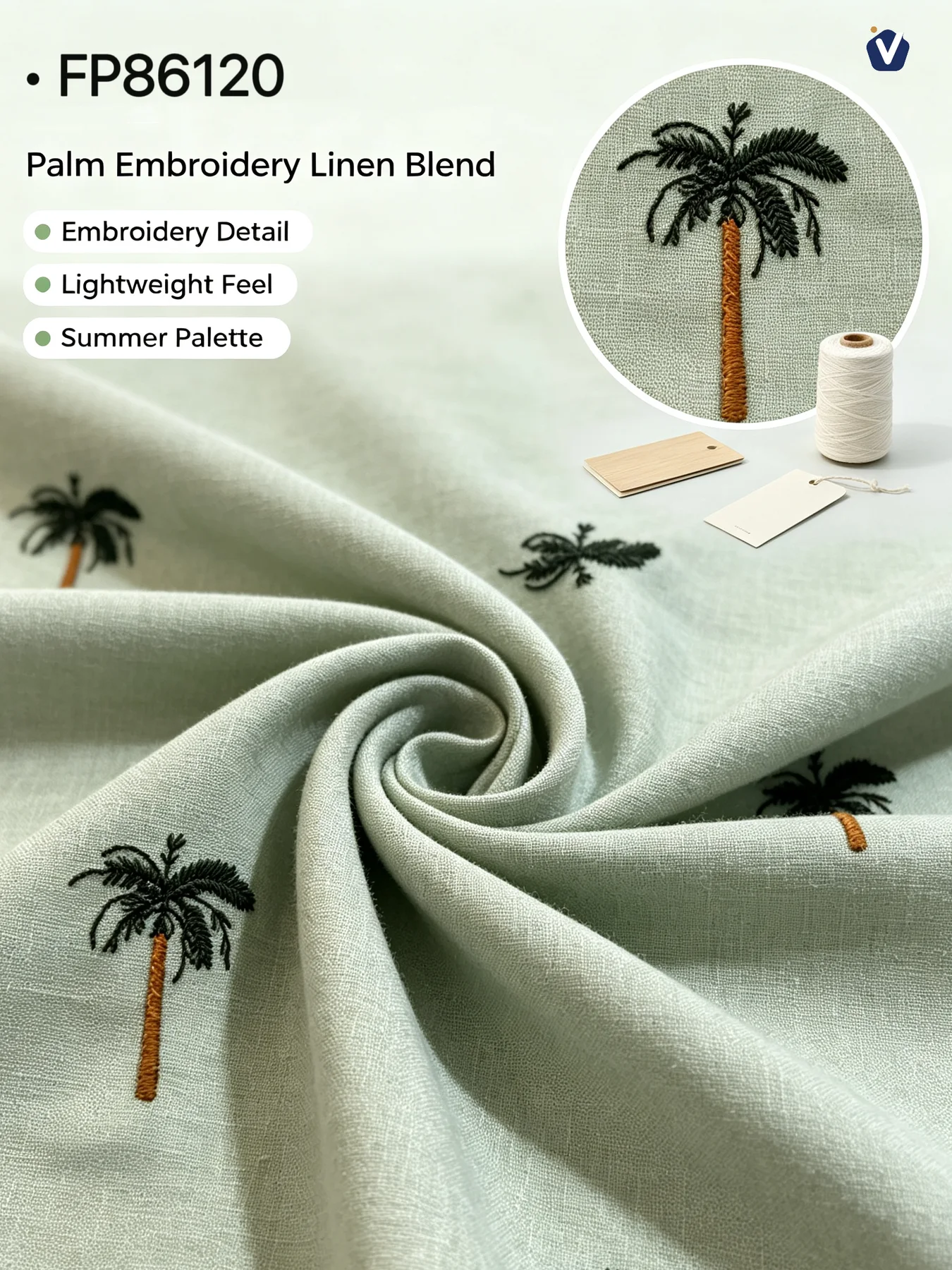 FP86120 | Rayon-linen lembut bertekstur | Kemeja dan gaun