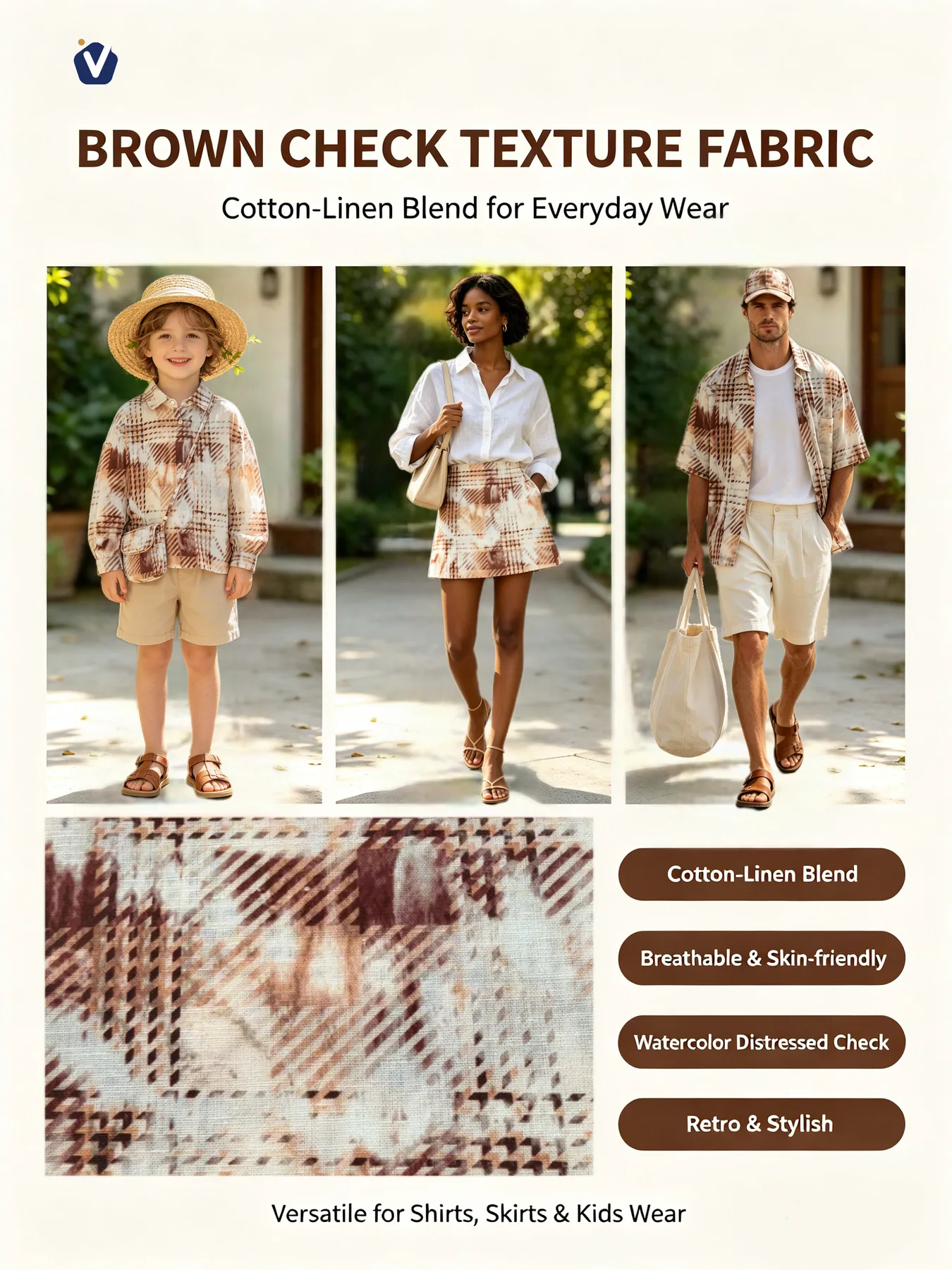 FP86125 | Kapas-linen bernafas | Kemeja dan gaun
