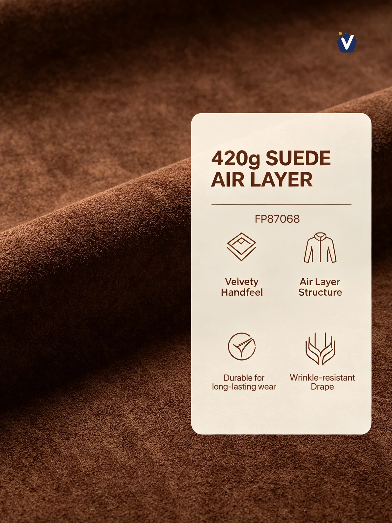 FP87068 | 420 g suede air-layer fabric | Unisex structured outerwear