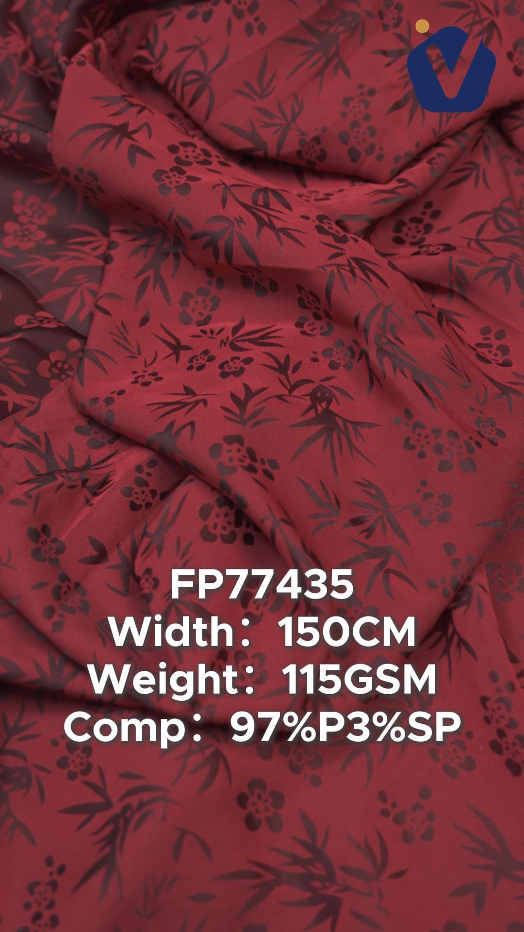 FP77435 | Embossed jacquard satin | Dress