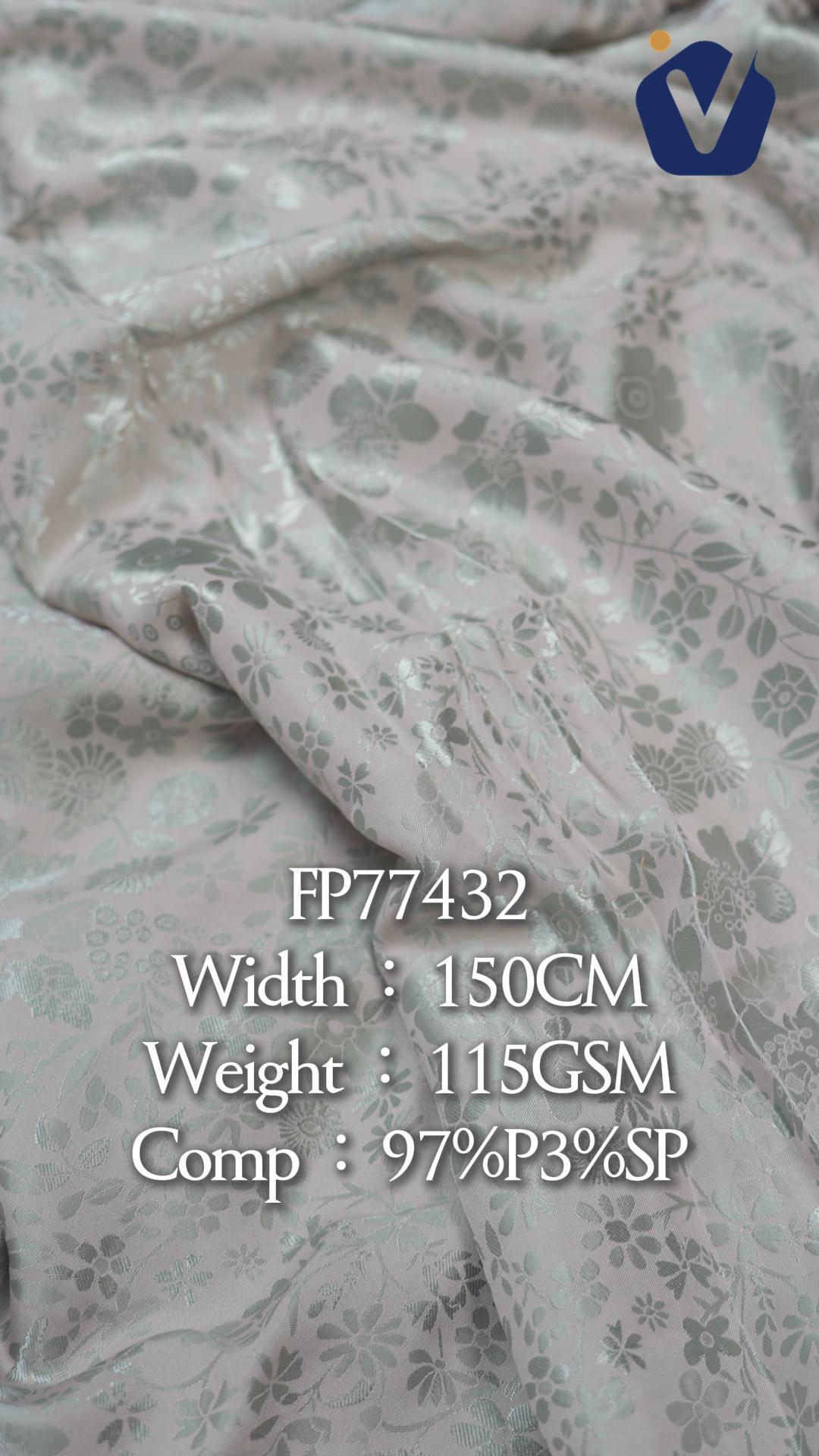FP77432 | Embossed jacquard satin | Dress