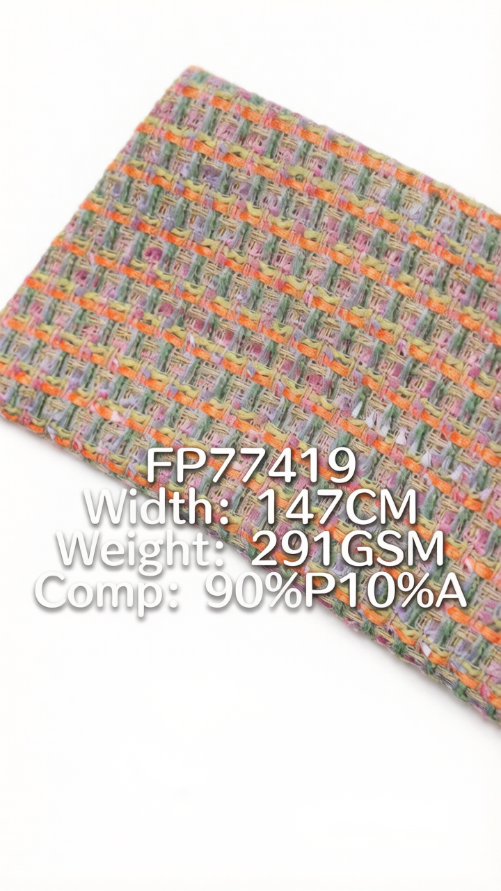 FP77419 | Luxury mixed-yarn tweed | Women's co-ord set