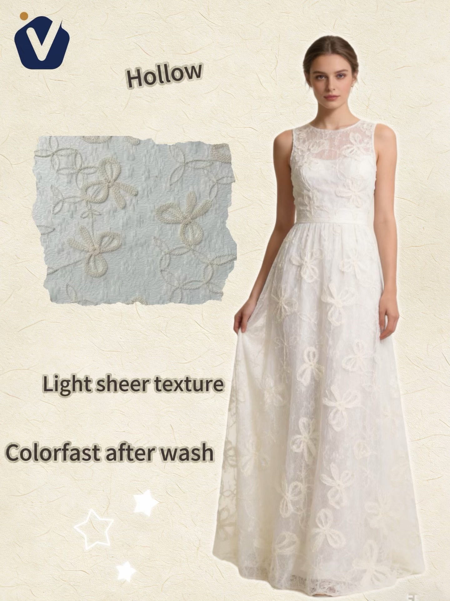 FP77964 | 3D floral eyelet | Dress