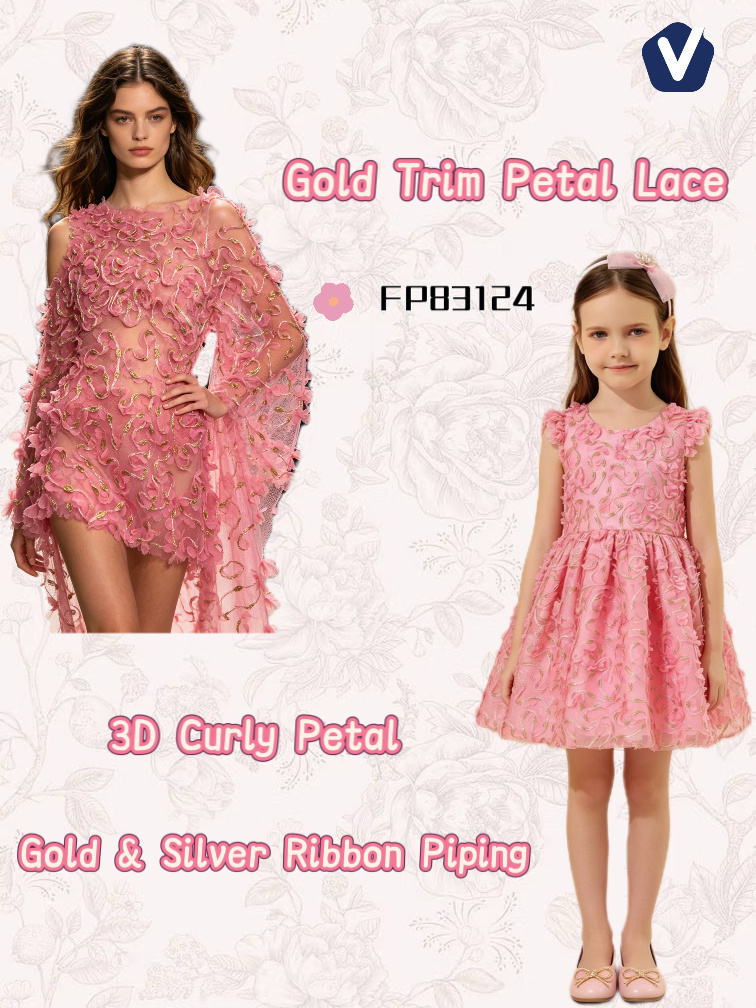 FP83124 | Shimmering openwork lace | Dress