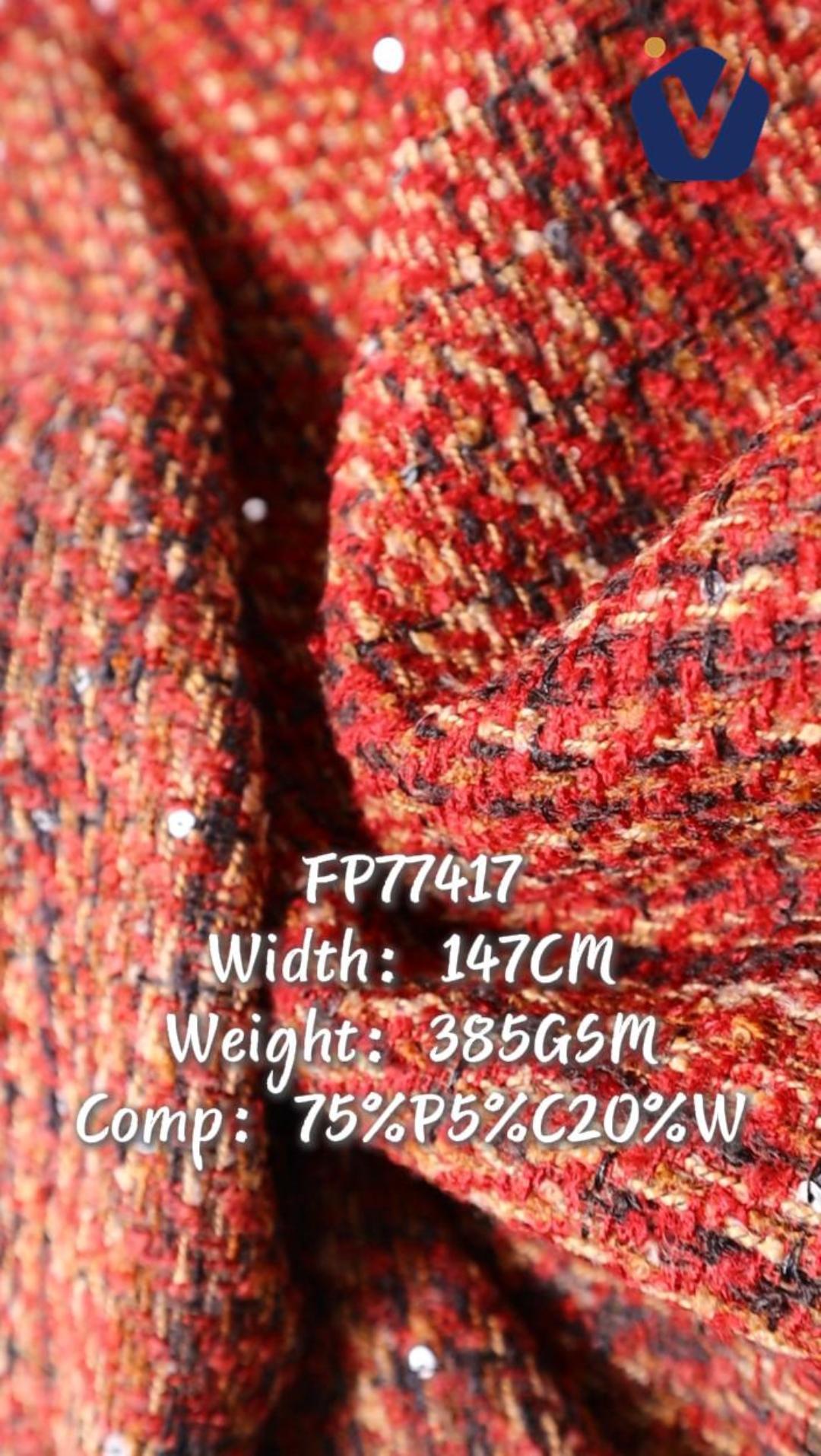 FP77417 | Warm wool-blend tweed | Women's co-ord set