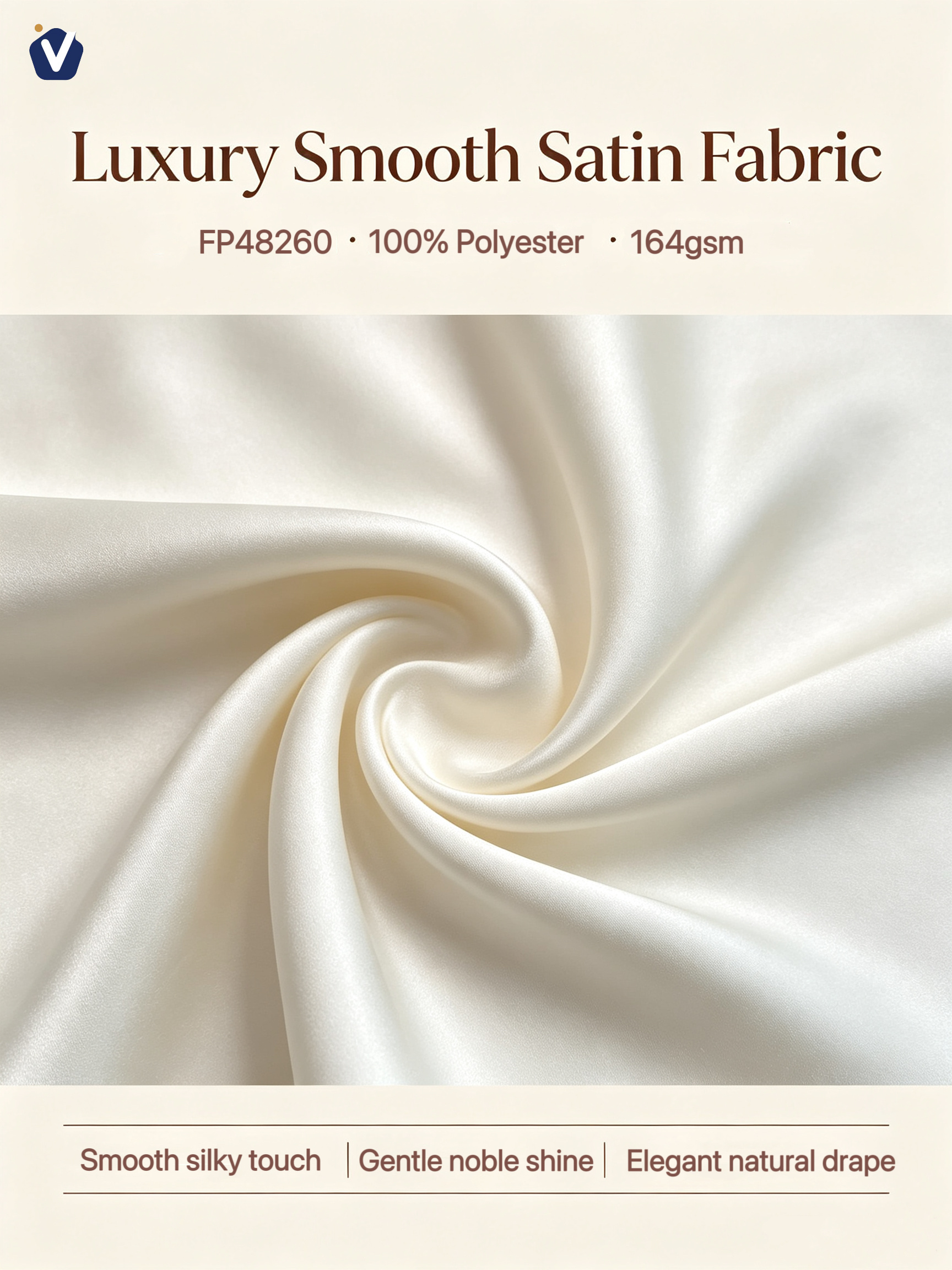 FP48260 | Silky glossy satin | Robe