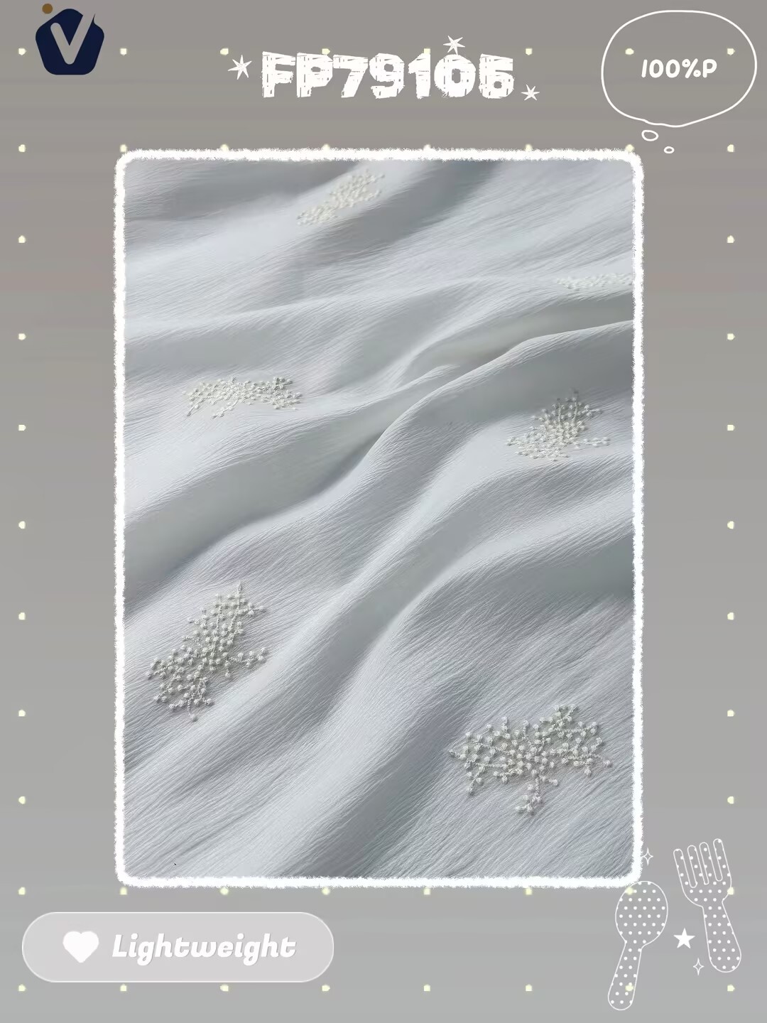 FP79105 | Lubang bunga 3D | Gaun