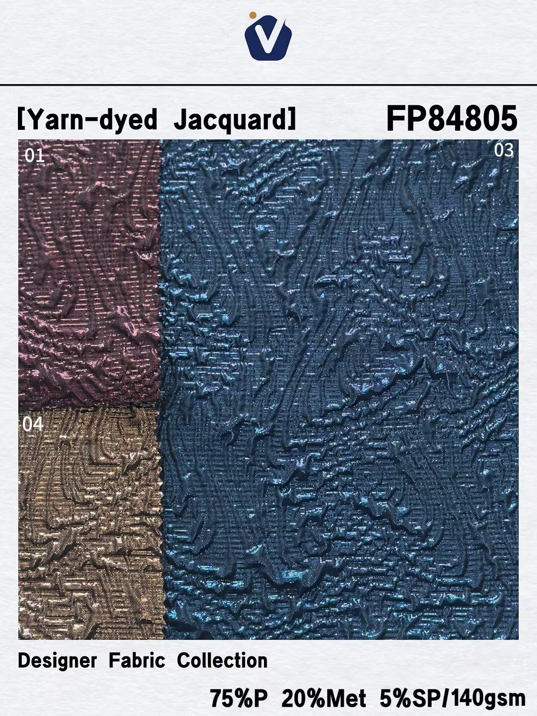 FP84795 | Tekstur timbul 3D | Gaun