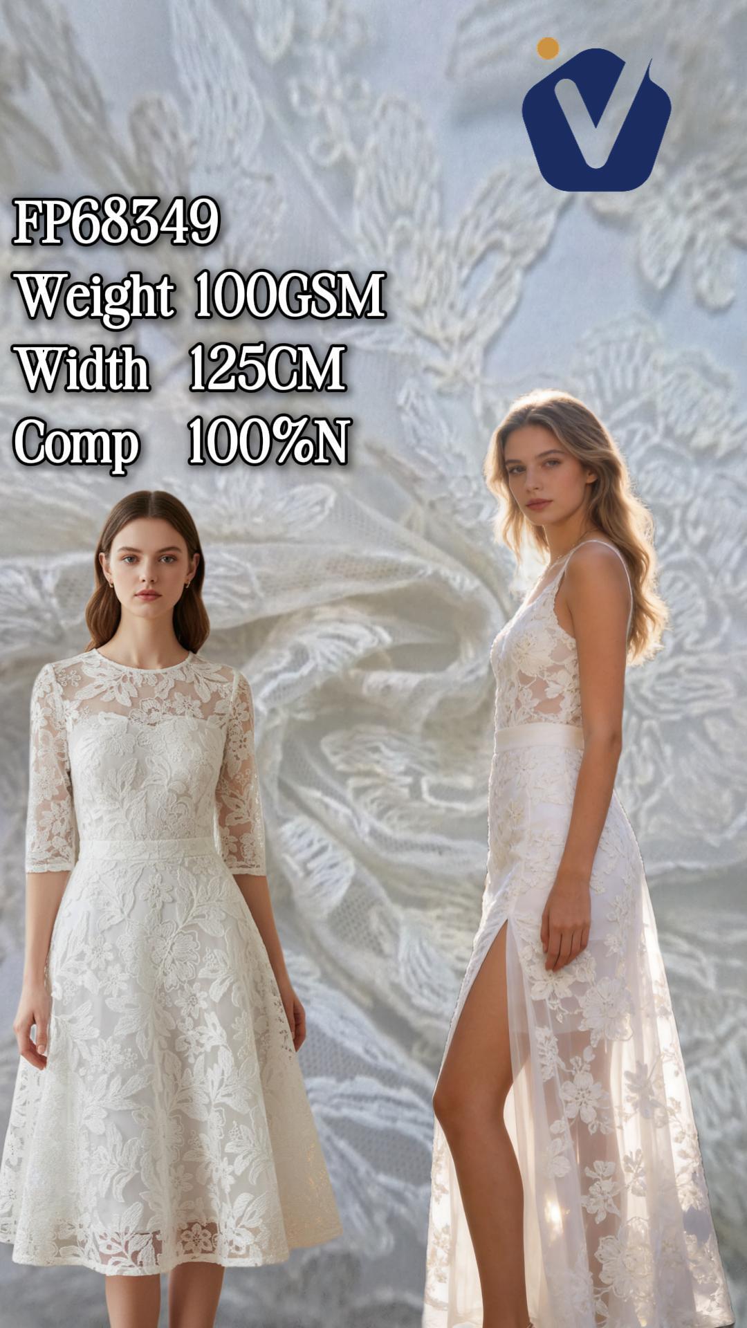 FP68349 | Shimmering openwork lace | Dress