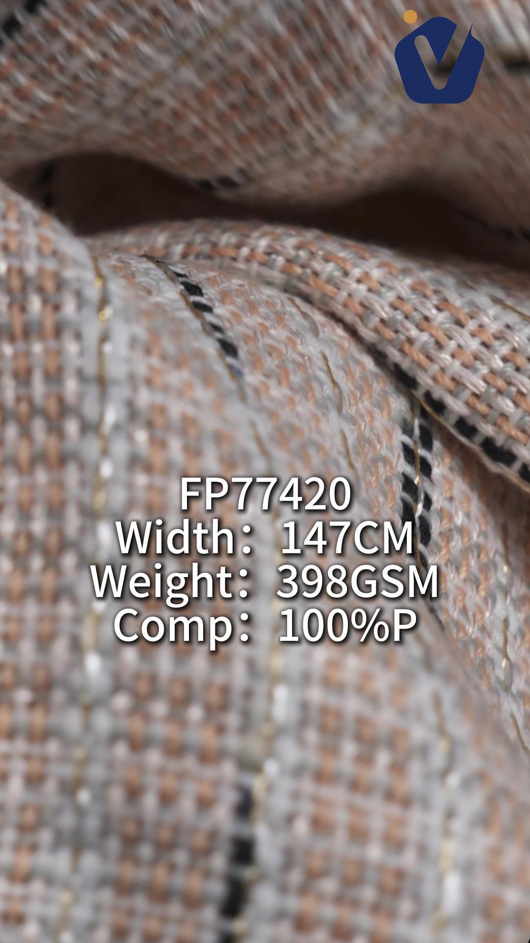 FP77420 | Luxury mixed-yarn tweed | Women's co-ord set