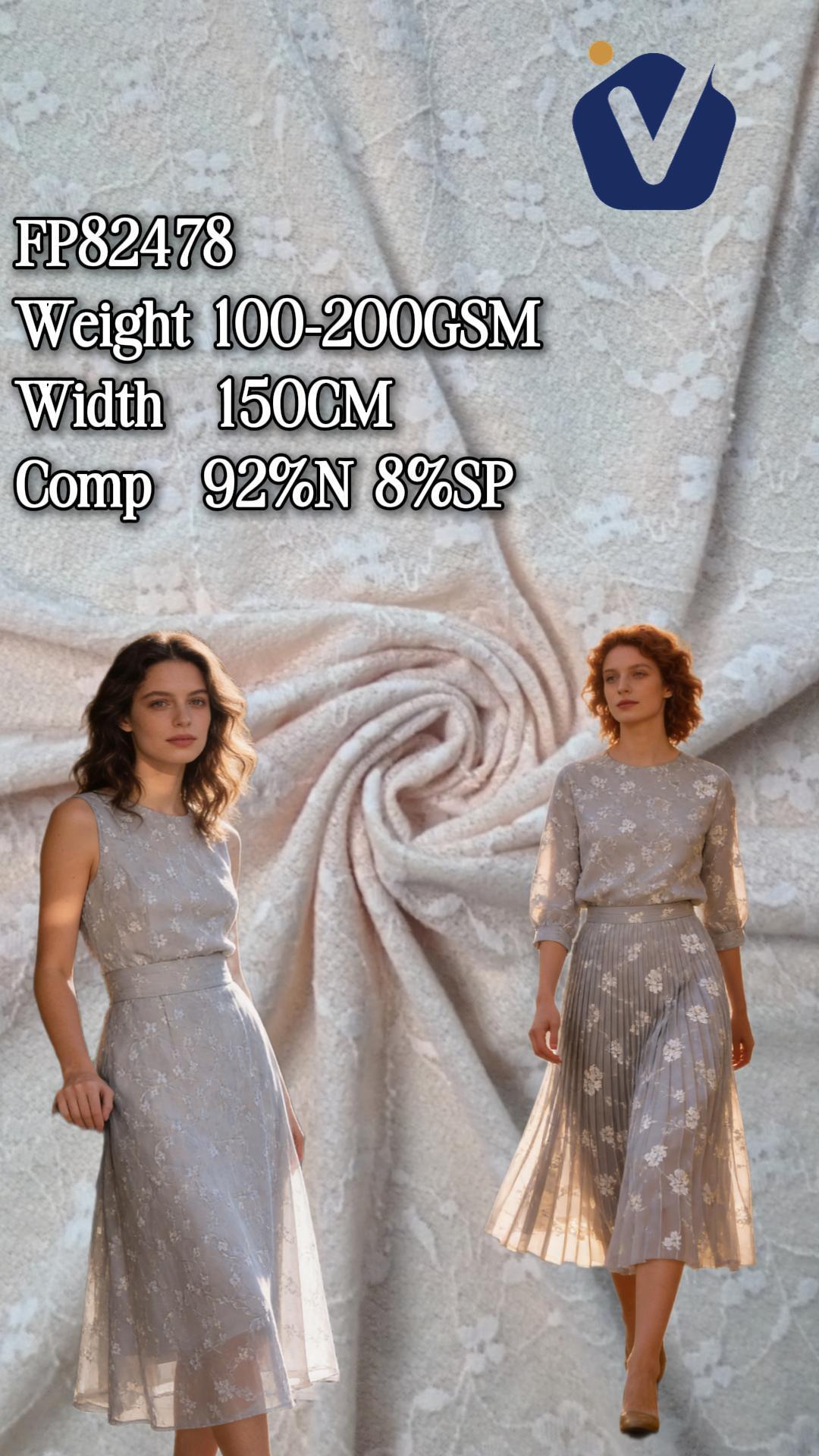 FP82478 | Shimmering openwork lace | Dress