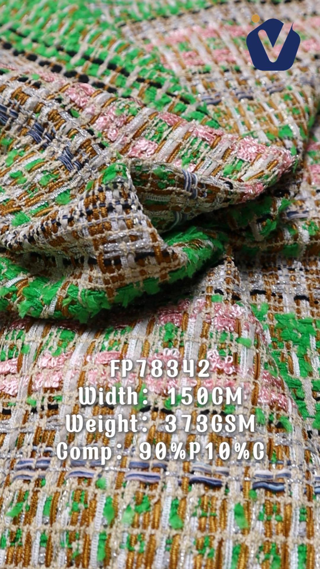 FP78342 | Luxury mixed-yarn tweed | Women's co-ord set