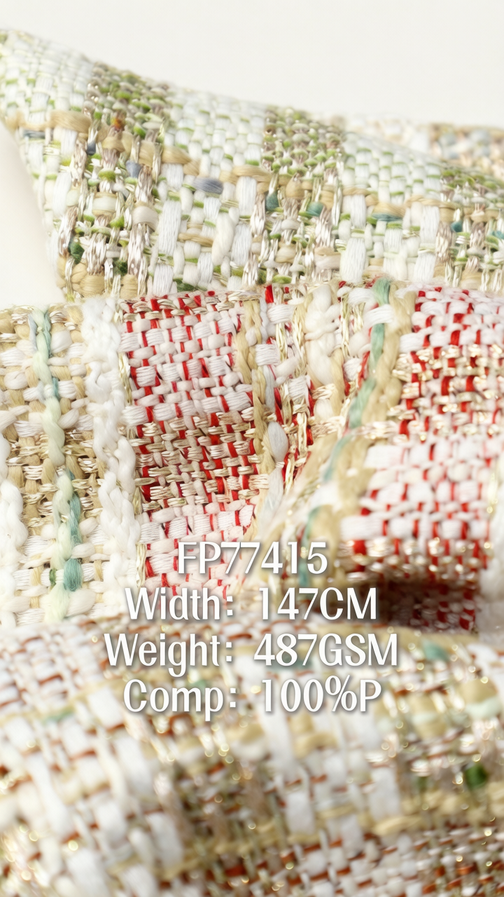 FP77415 | Luxury mixed-yarn tweed | Women's co-ord set