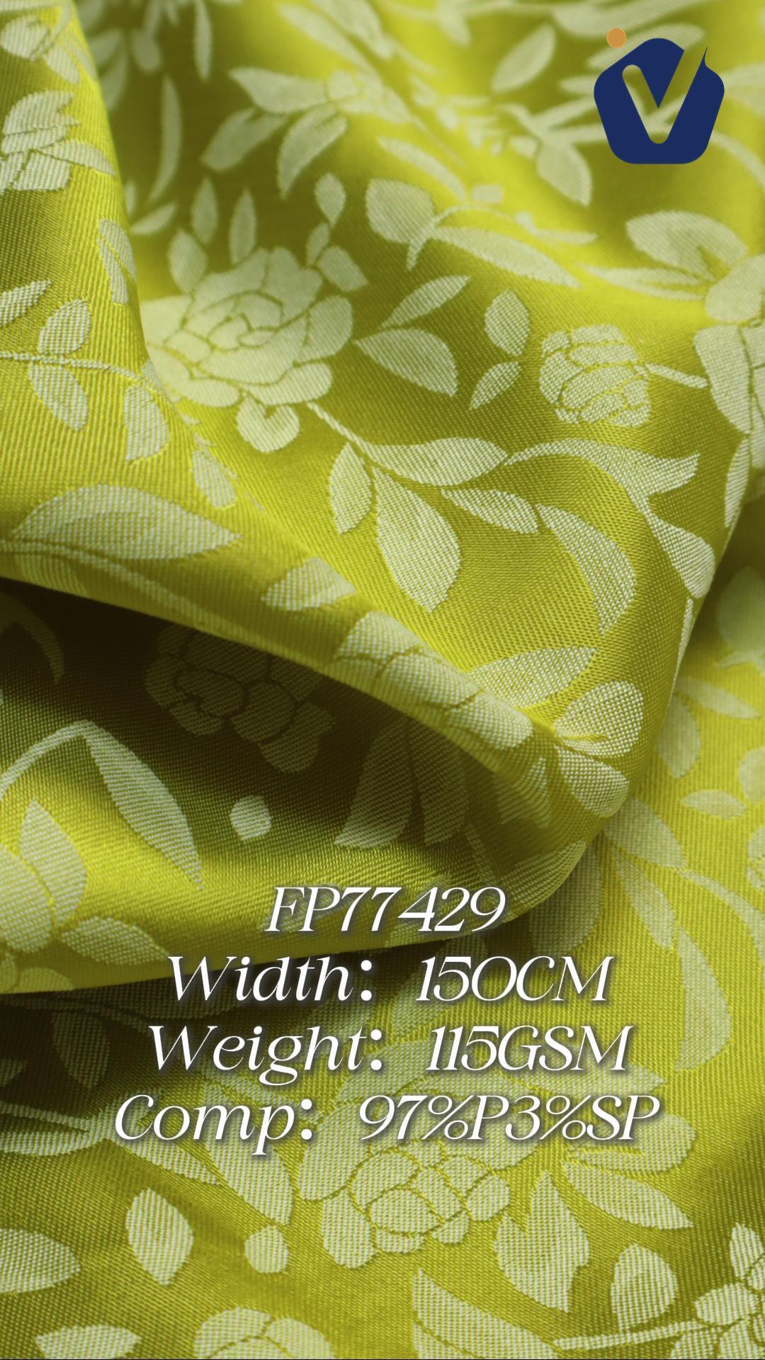 FP77429 | Embossed jacquard satin | Dress