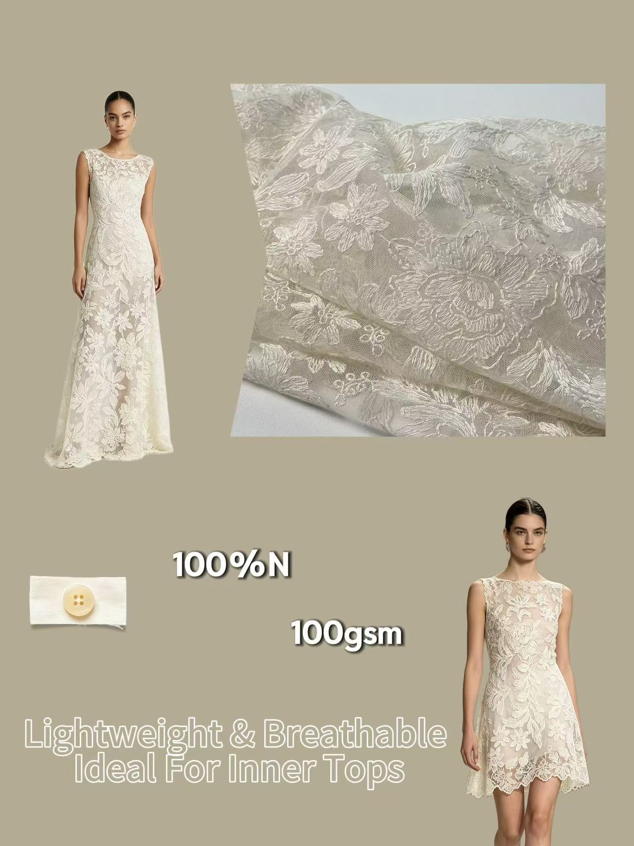 FP68349 | Shimmering openwork lace | Dress