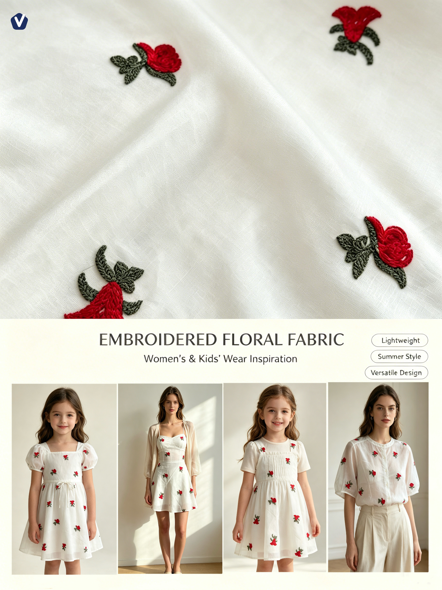 FP70344 | 3D floral eyelet | Dress