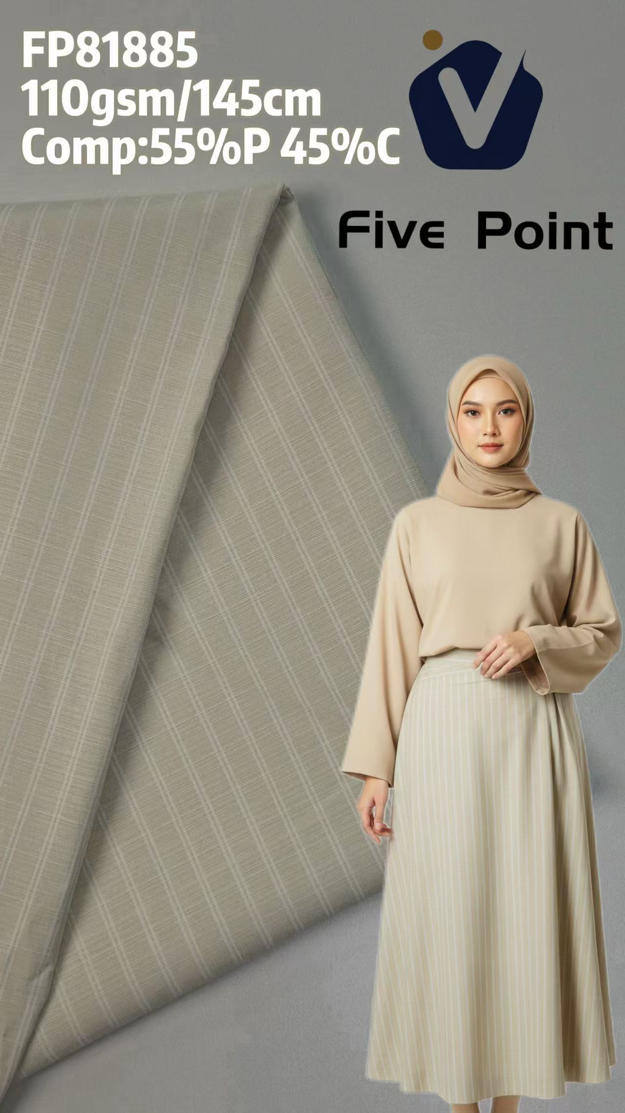 FP81885 | Crisp shape-retaining weave | Dress