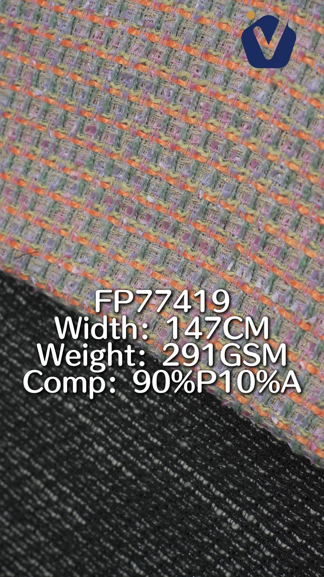 FP77419 | Luxury mixed-yarn tweed | Women's co-ord set