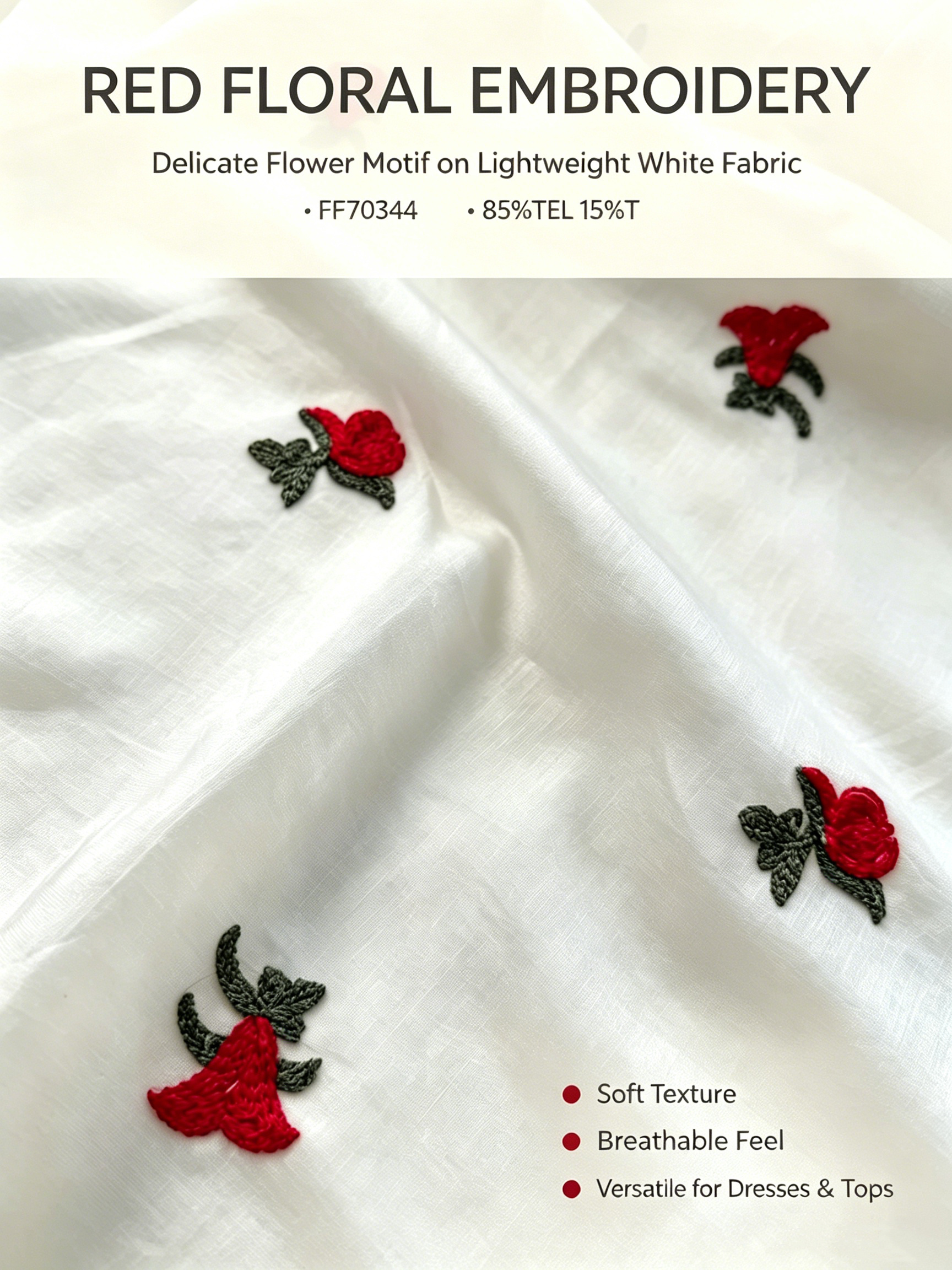 FP70344 | 3D floral eyelet | Dress