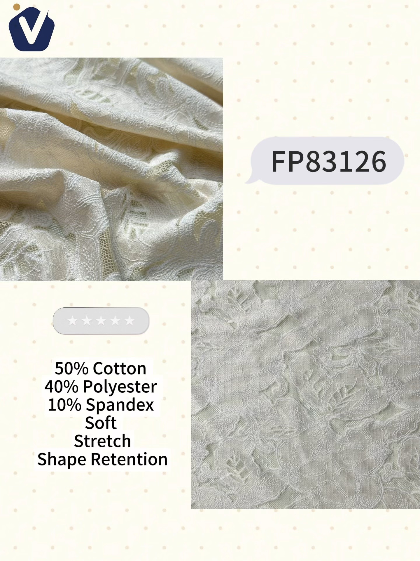 FP83126 | Renda kerawang berkilau | Gaun
