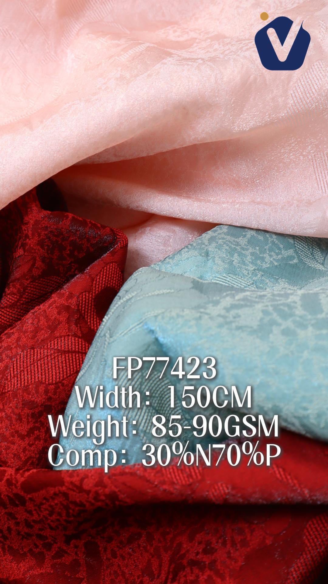 FP77423 | Embossed jacquard satin | Dress