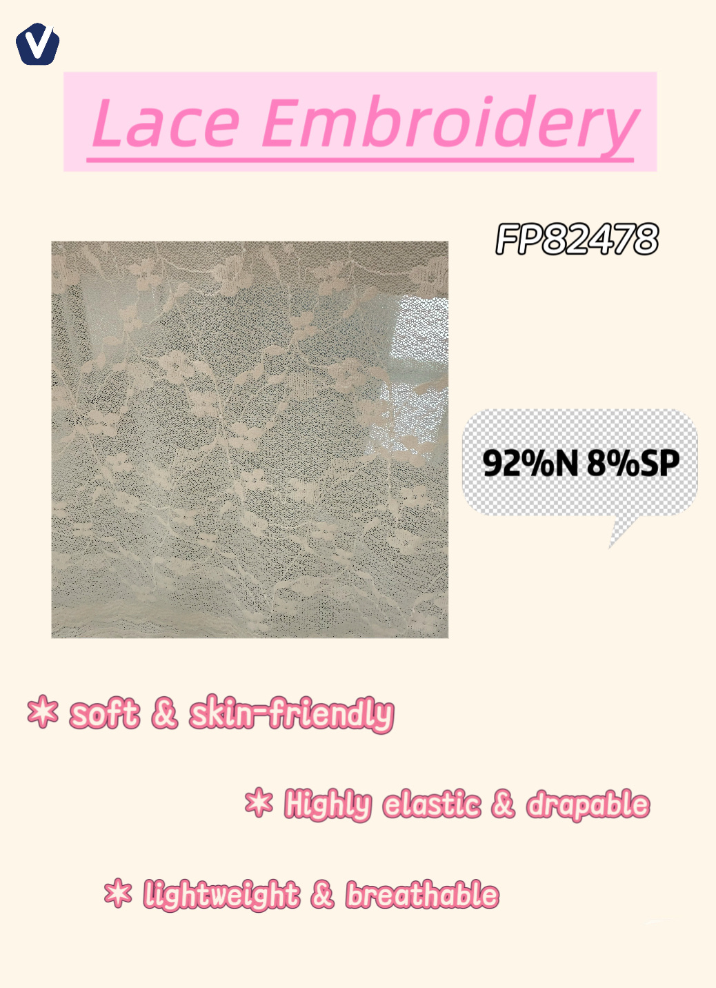 FP82478 | Shimmering openwork lace | Dress