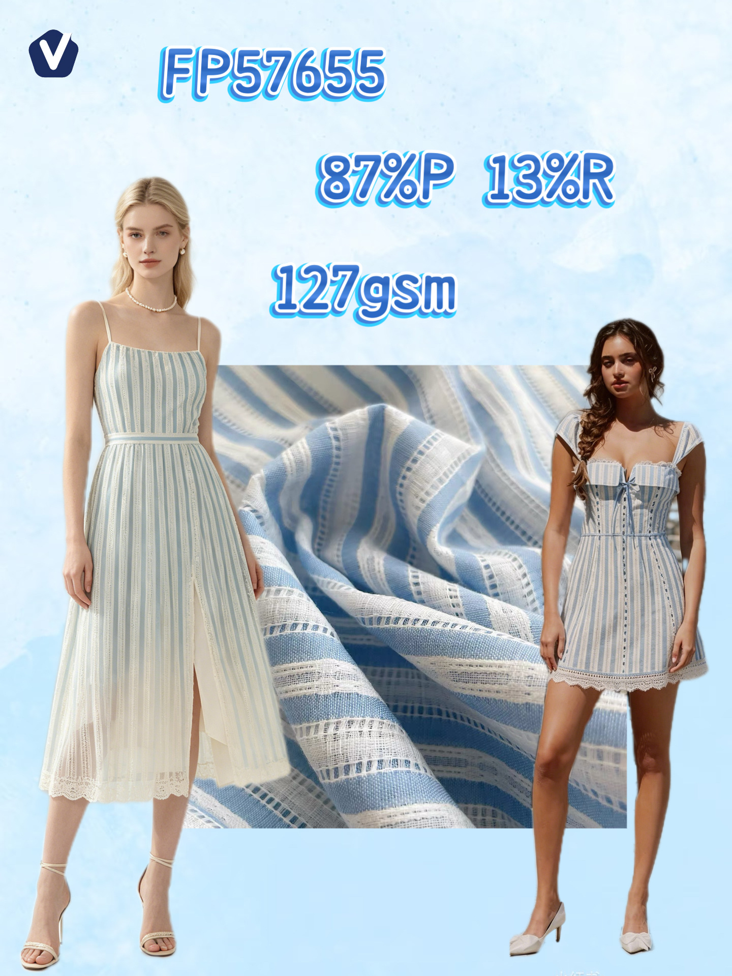 FP57655 | Lightweight semi-sheer | Dress