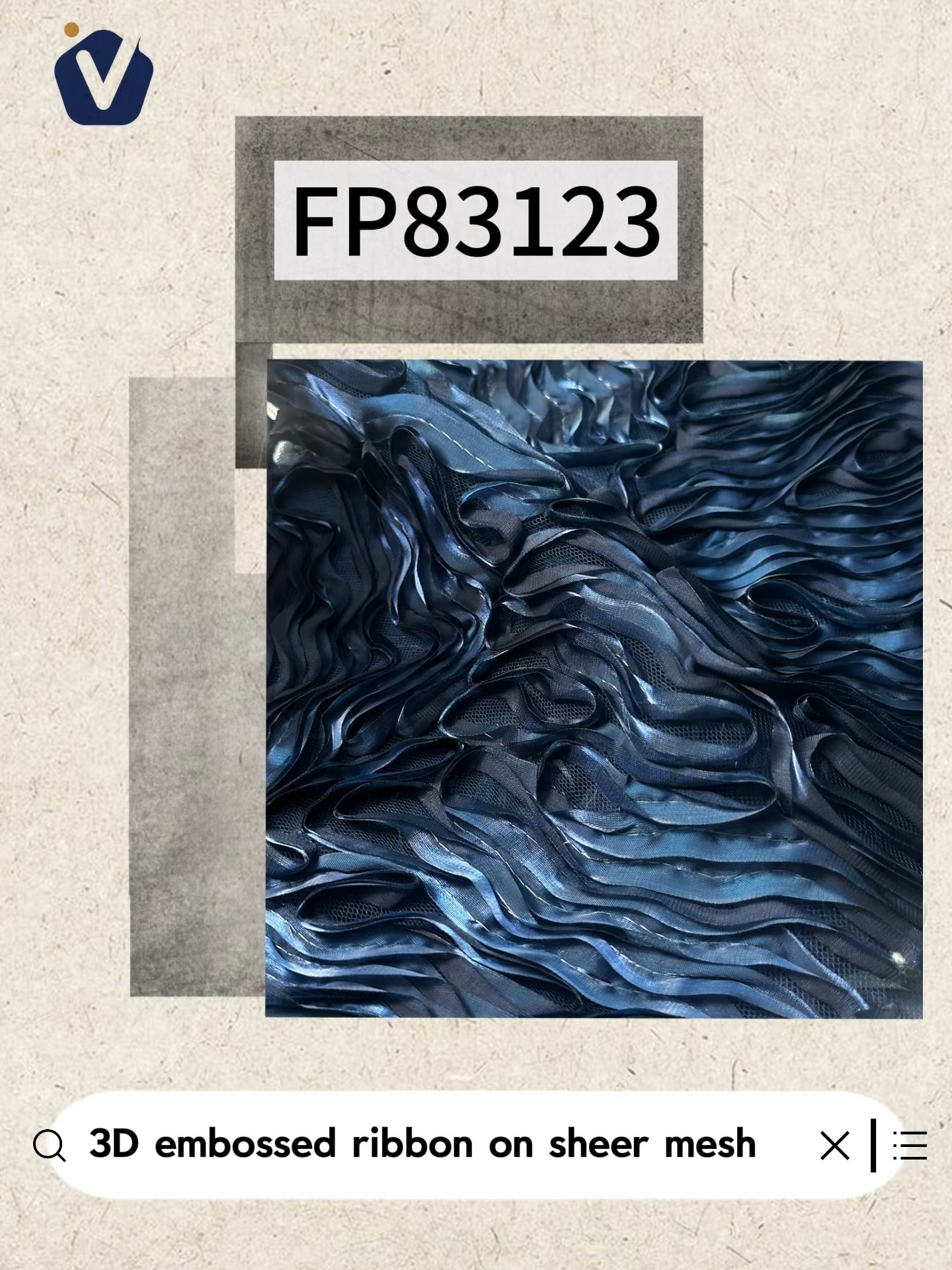 FP83123 | Renda kerawang berkilau | Gaun