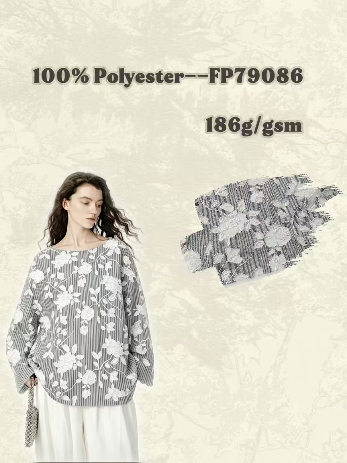 FP79086 | Lubang bunga 3D | Gaun