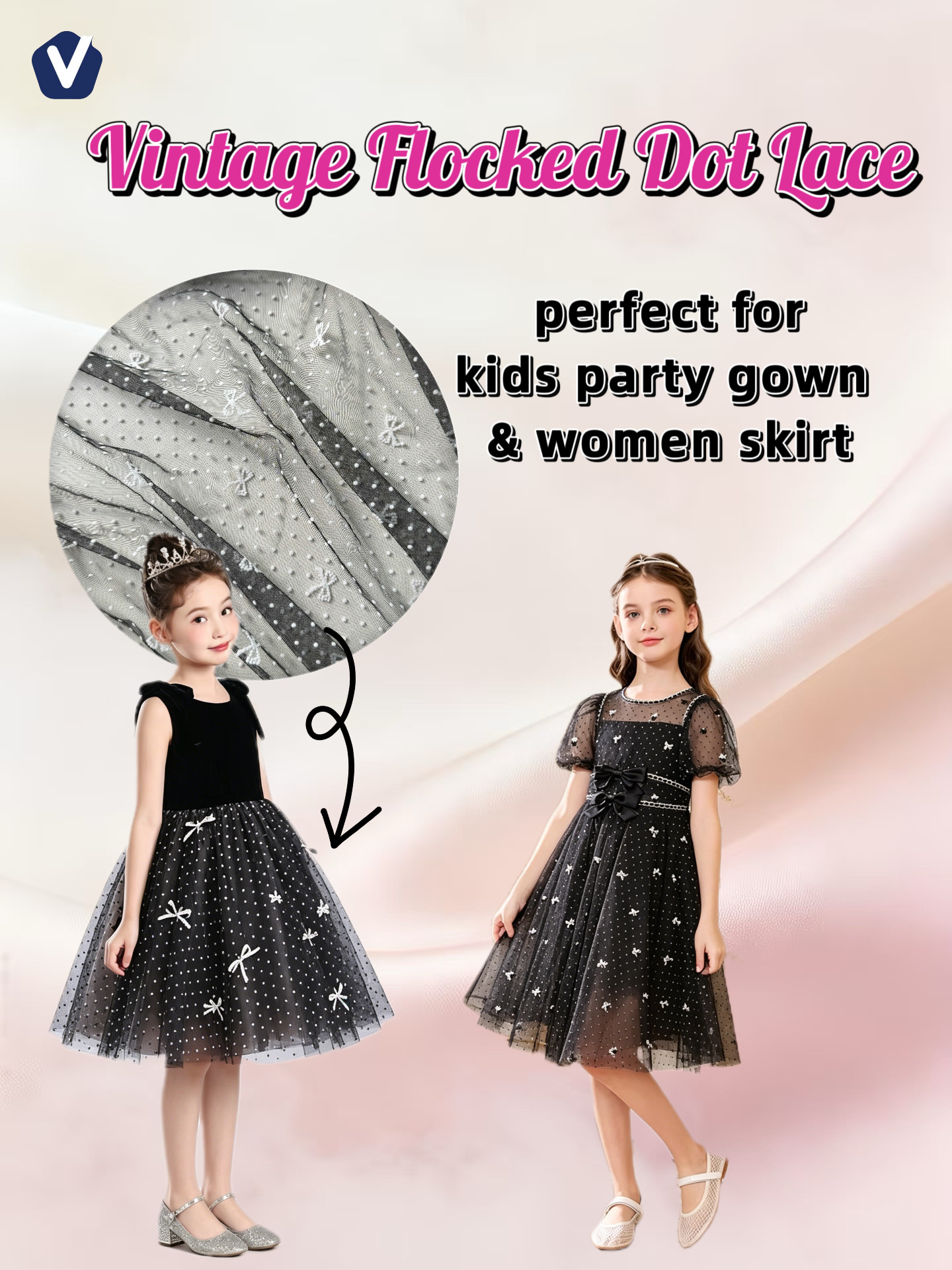 FP83007 | Shimmering openwork lace | Dress