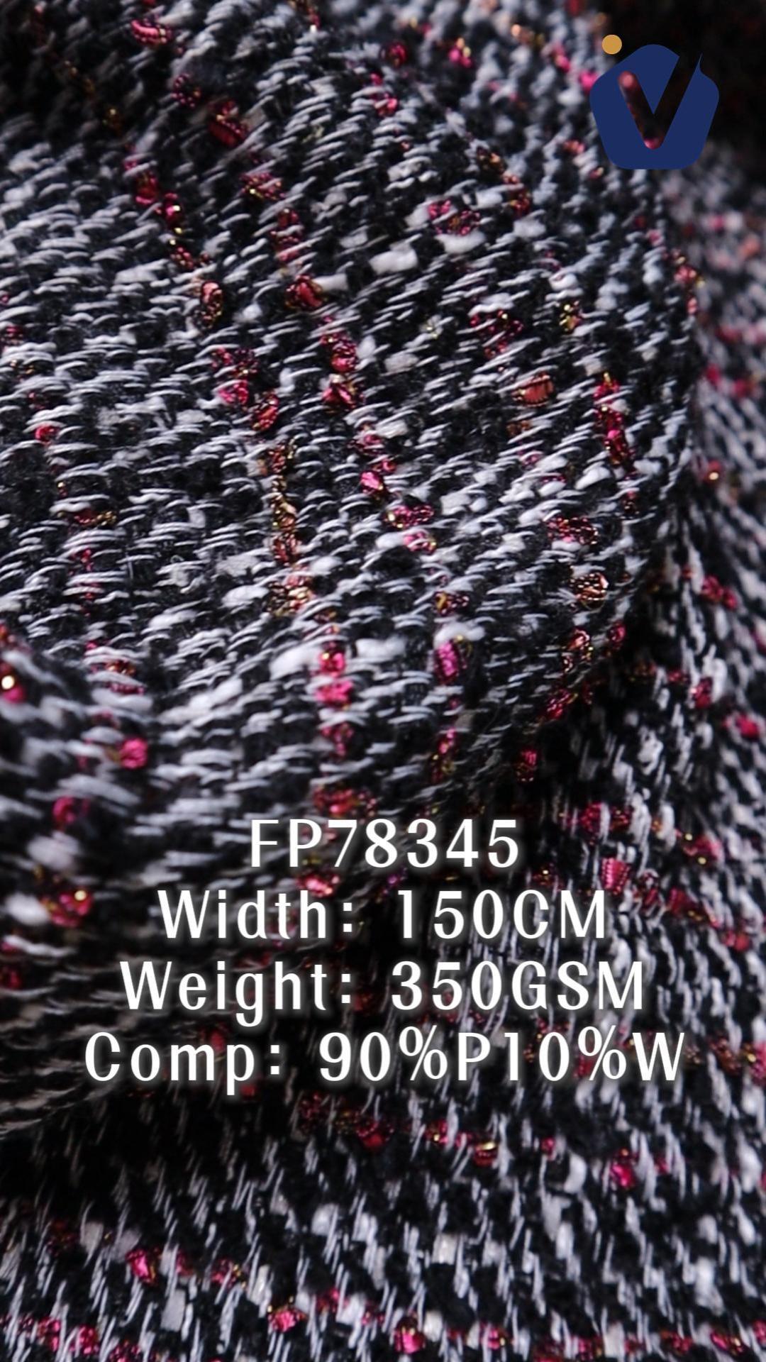 FP78345 | Warm wool-blend tweed | Women's co-ord set