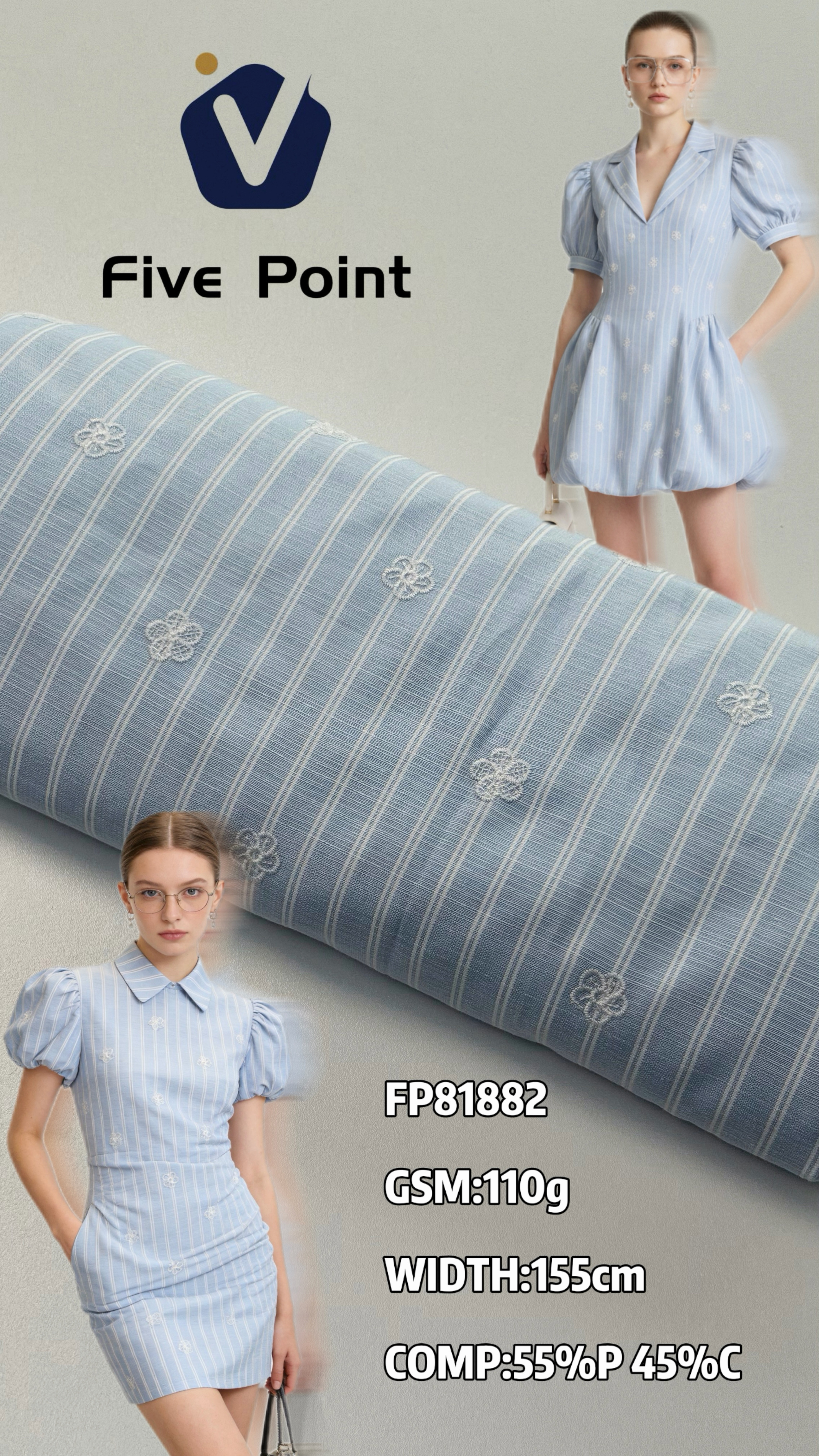 FP81882 | Crisp shape-retaining weave | Dress