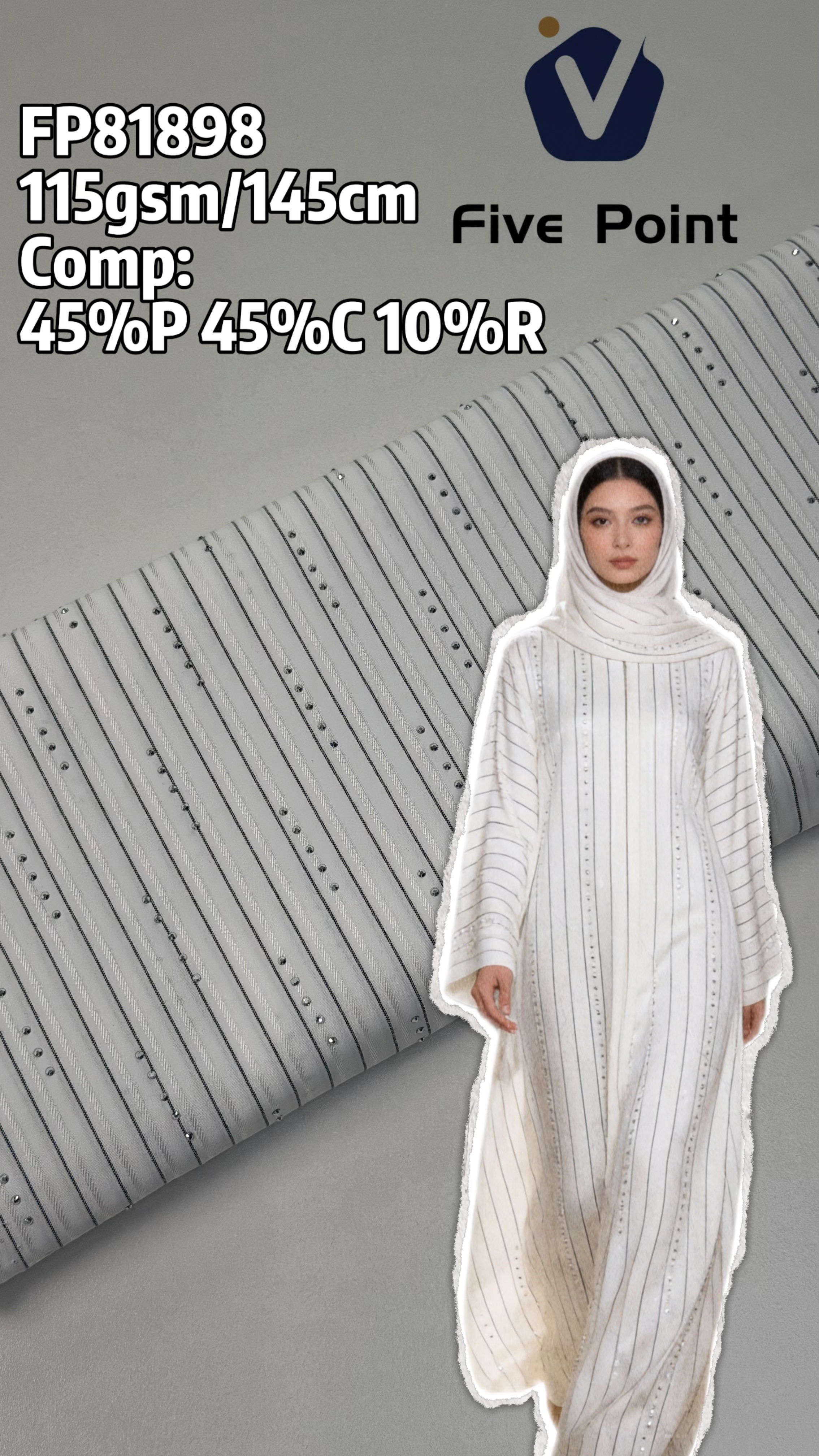 FP81898 | Crisp shape-retaining weave | Dress
