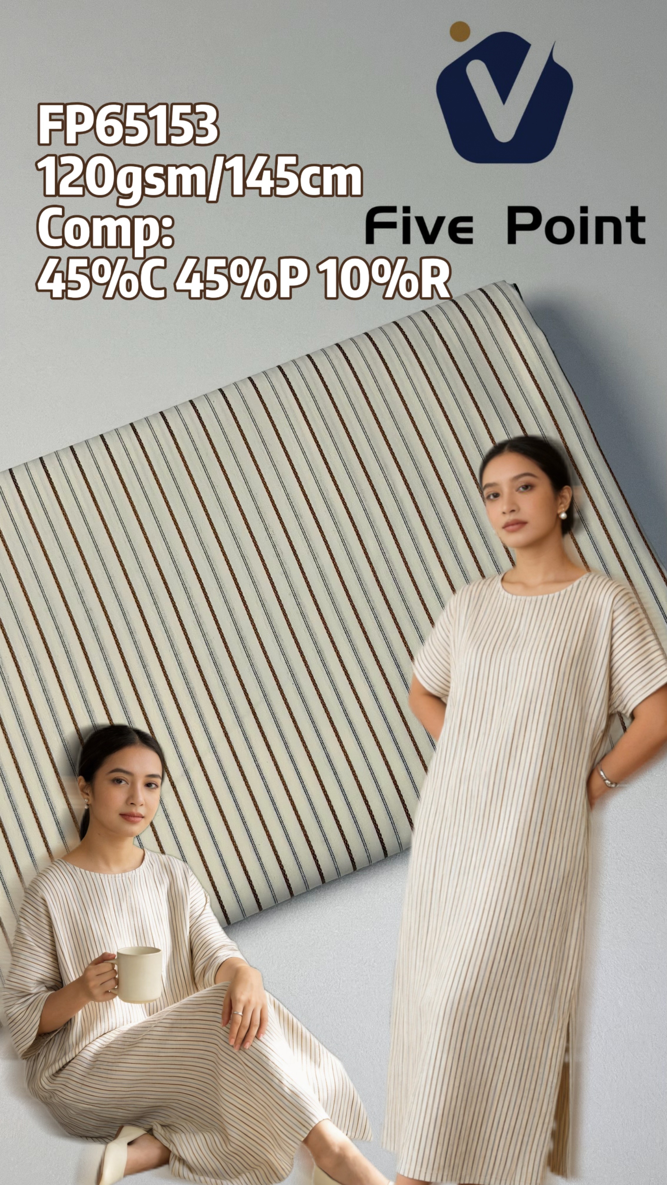 FP65153 | Crisp shape-retaining weave | Dress